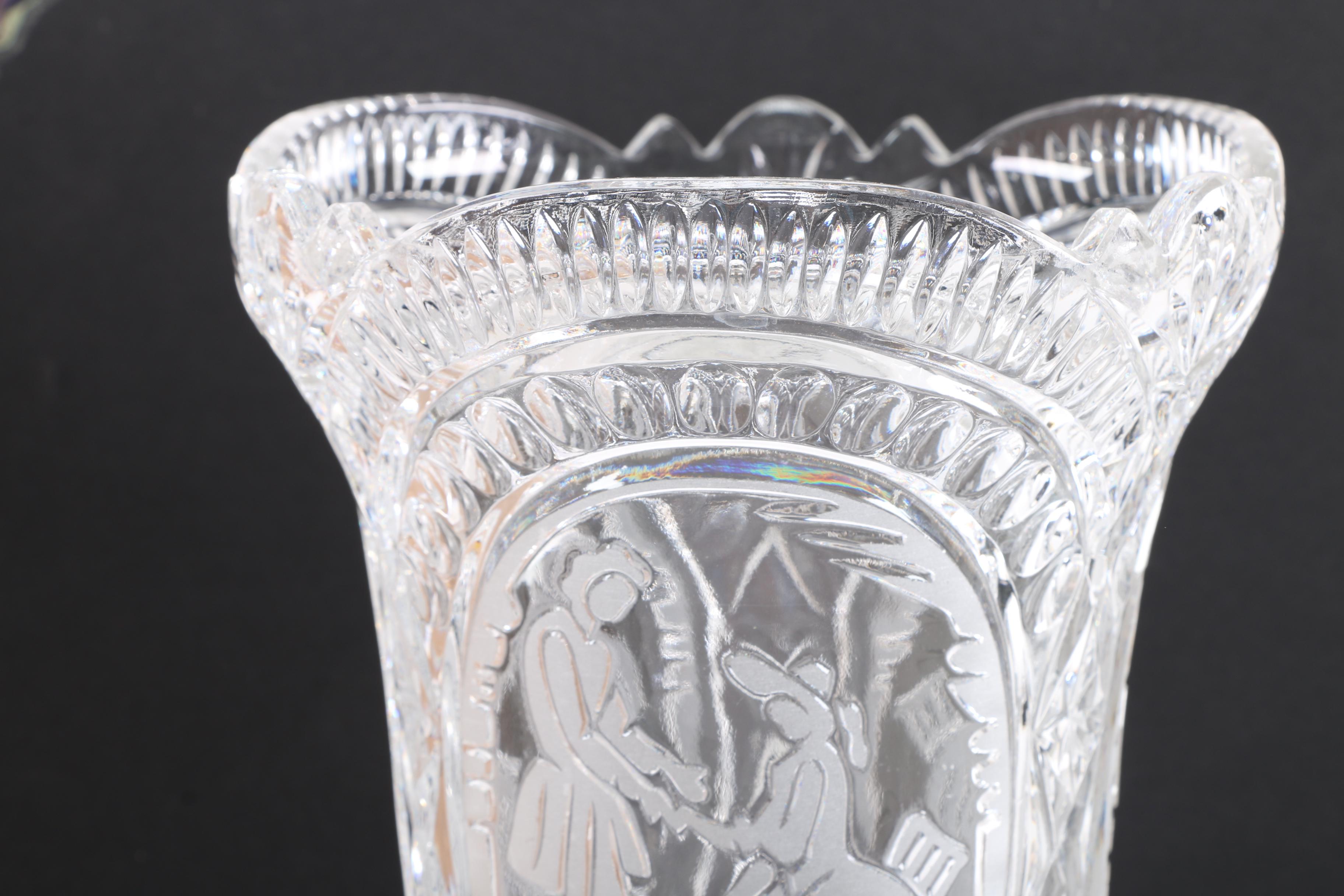 Cut Crystal Vase