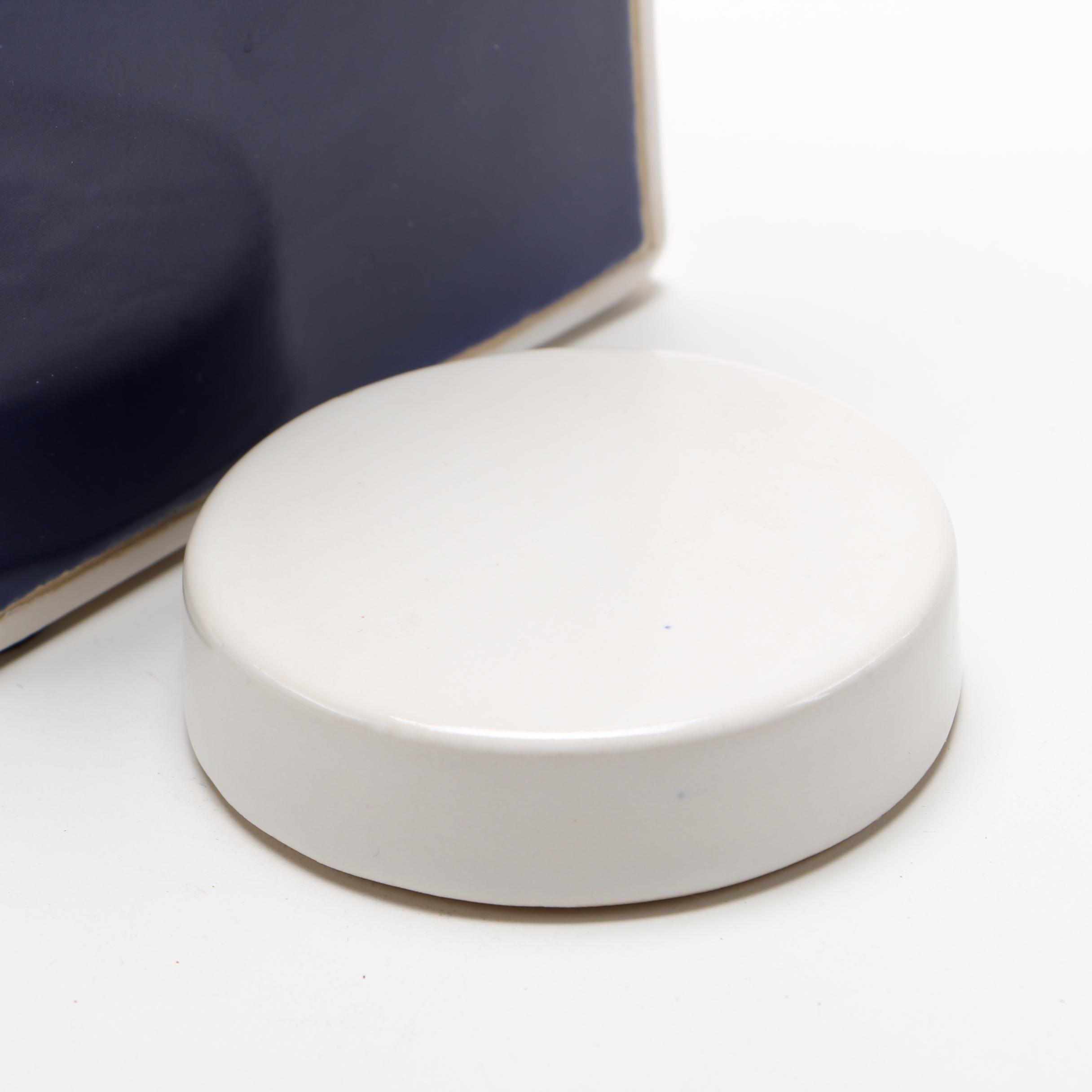 Jonathan Adler "Happy Chic" Blue and White Ceramic Jar