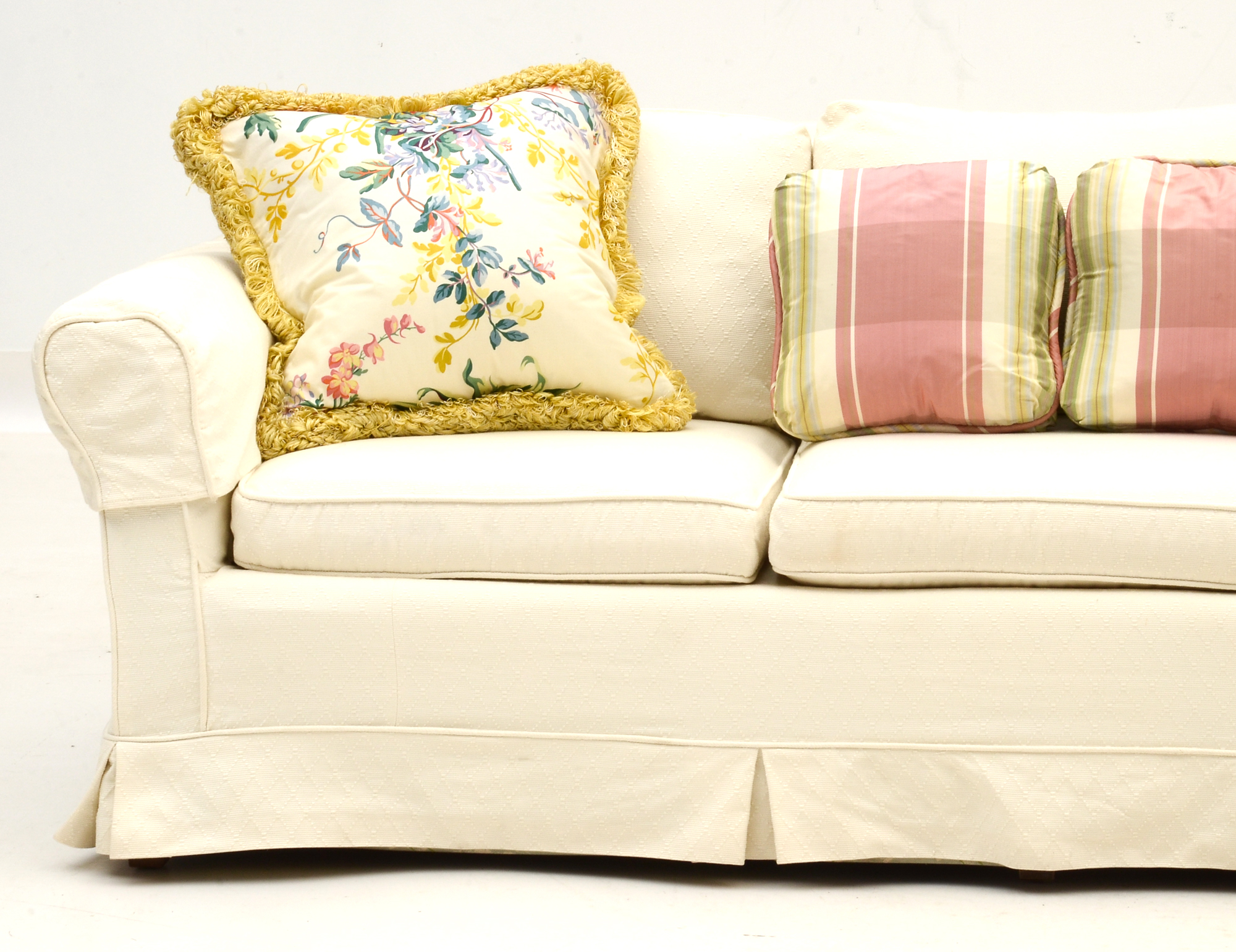Ivory Patterned Sofa