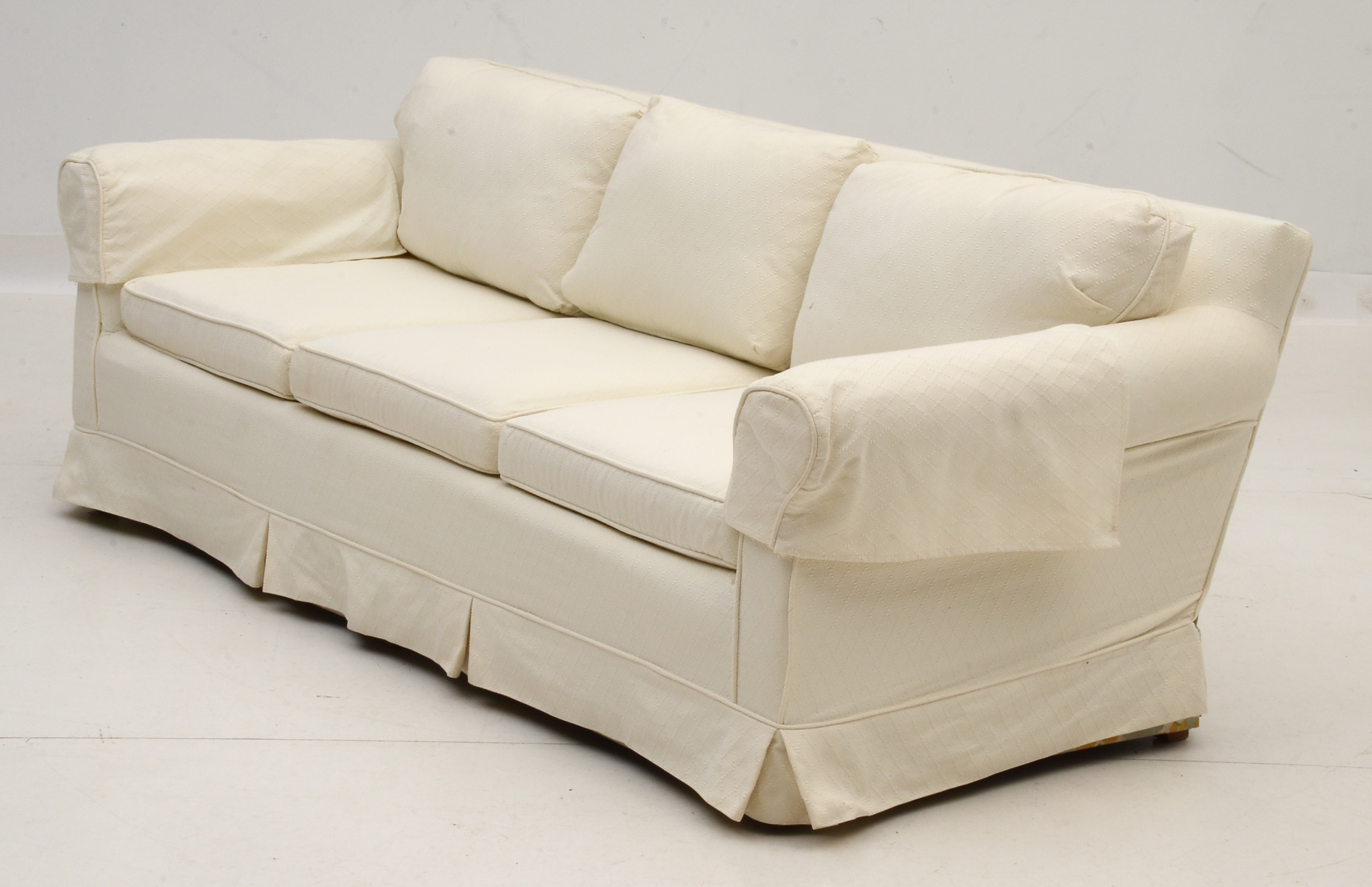 Ivory Patterned Sofa