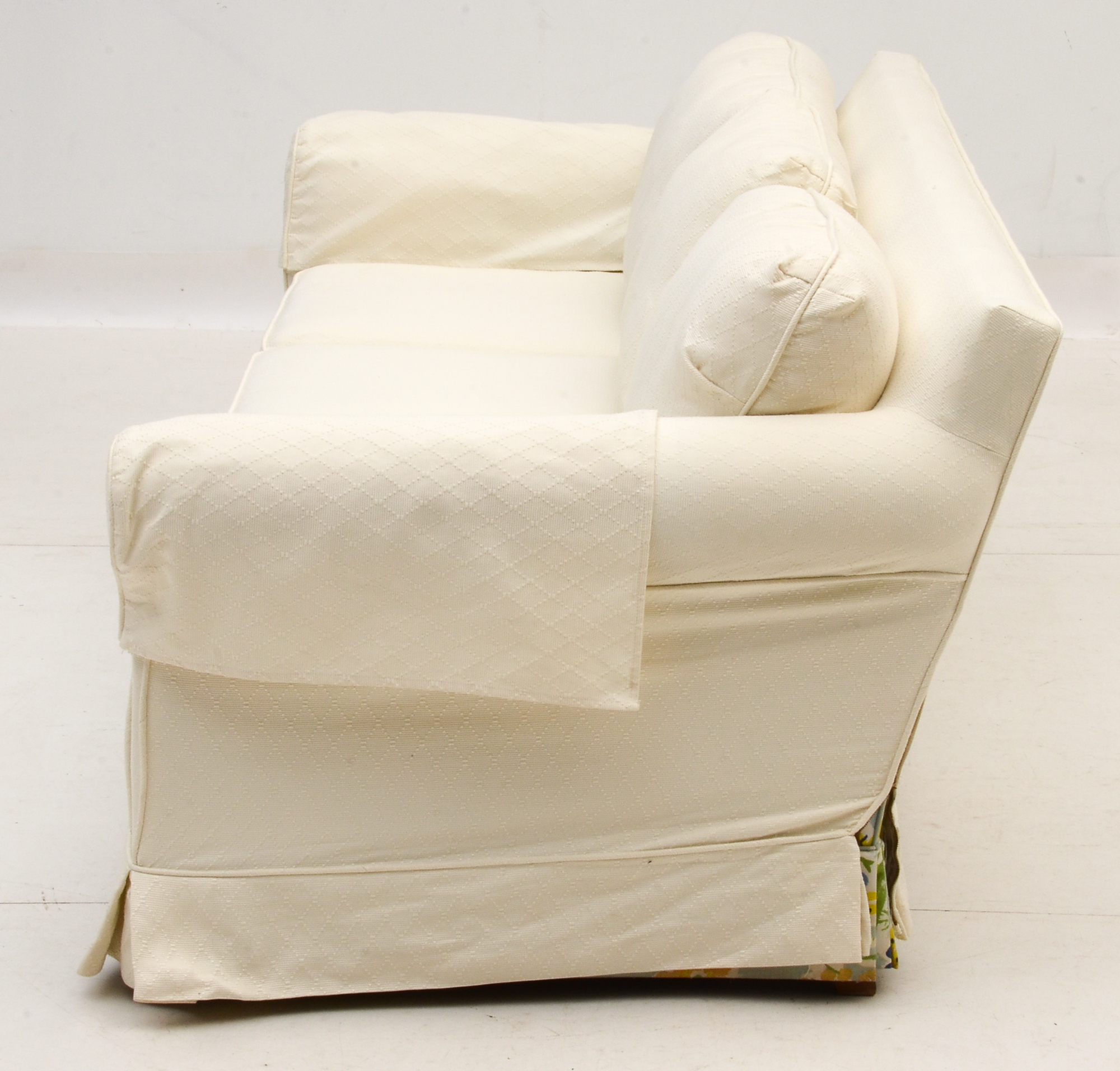 Ivory Patterned Sofa