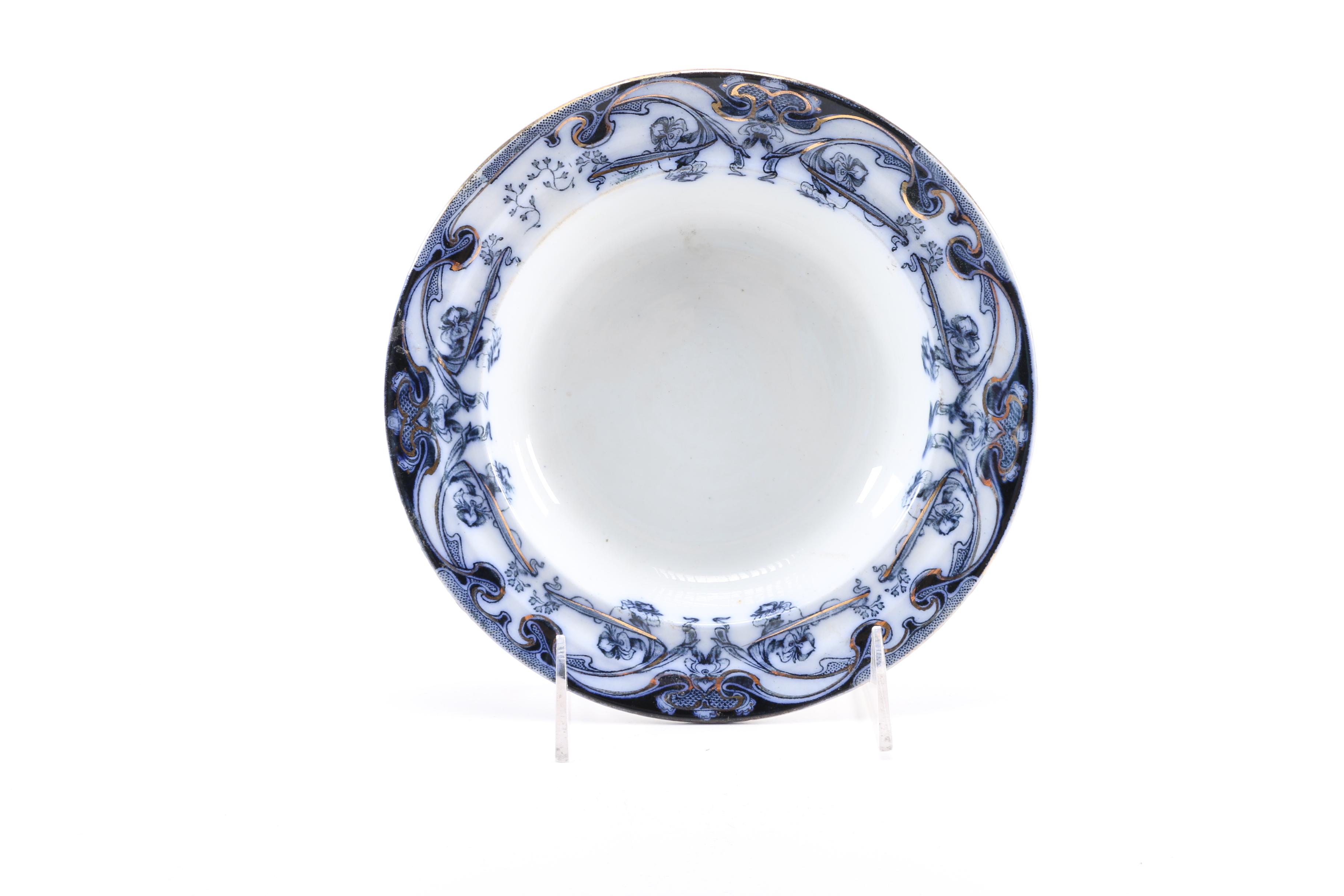 Antique Royal Staffordshire "Iris" Transfer Printed Dishes