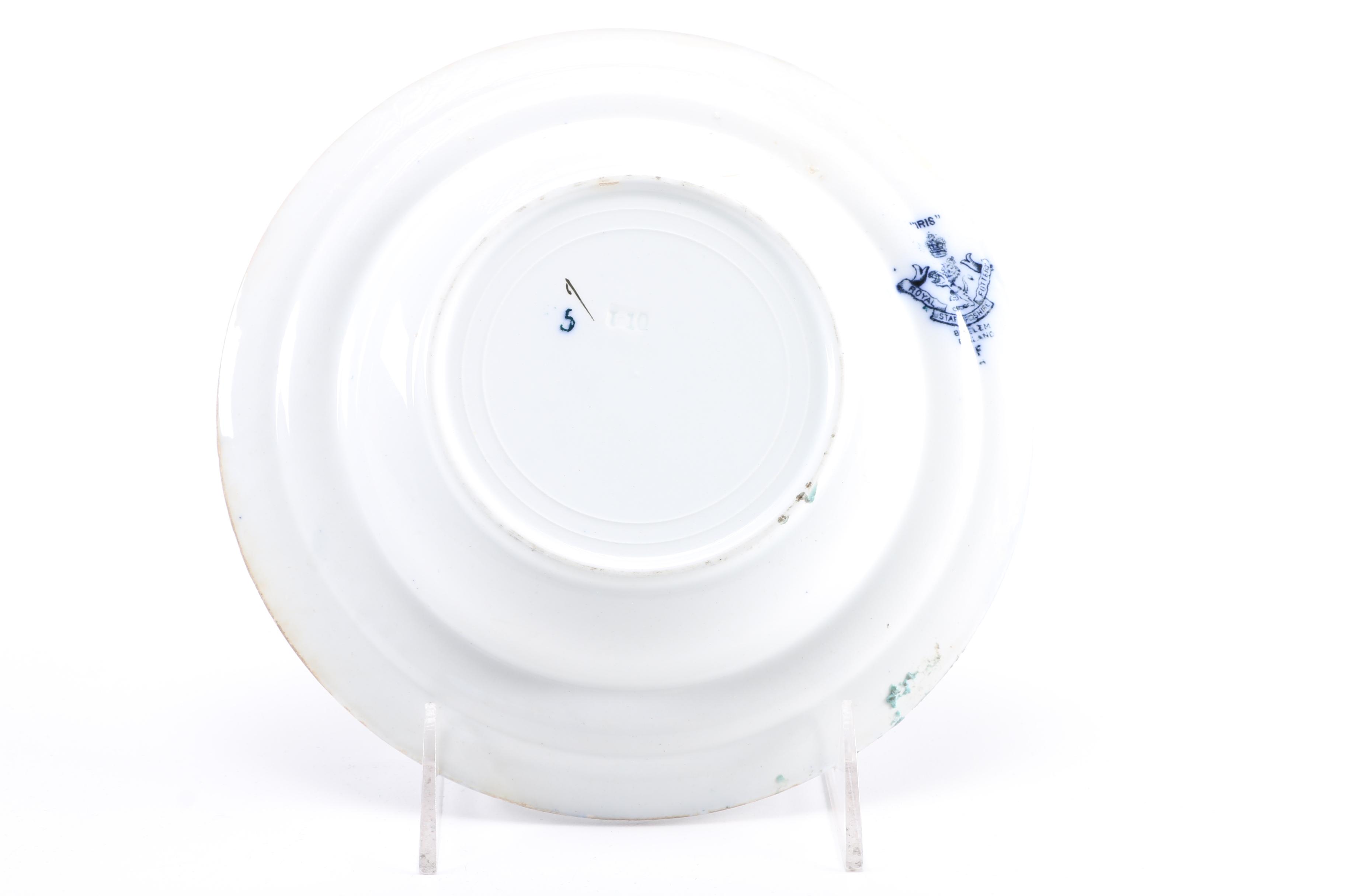 Antique Royal Staffordshire "Iris" Transfer Printed Dishes