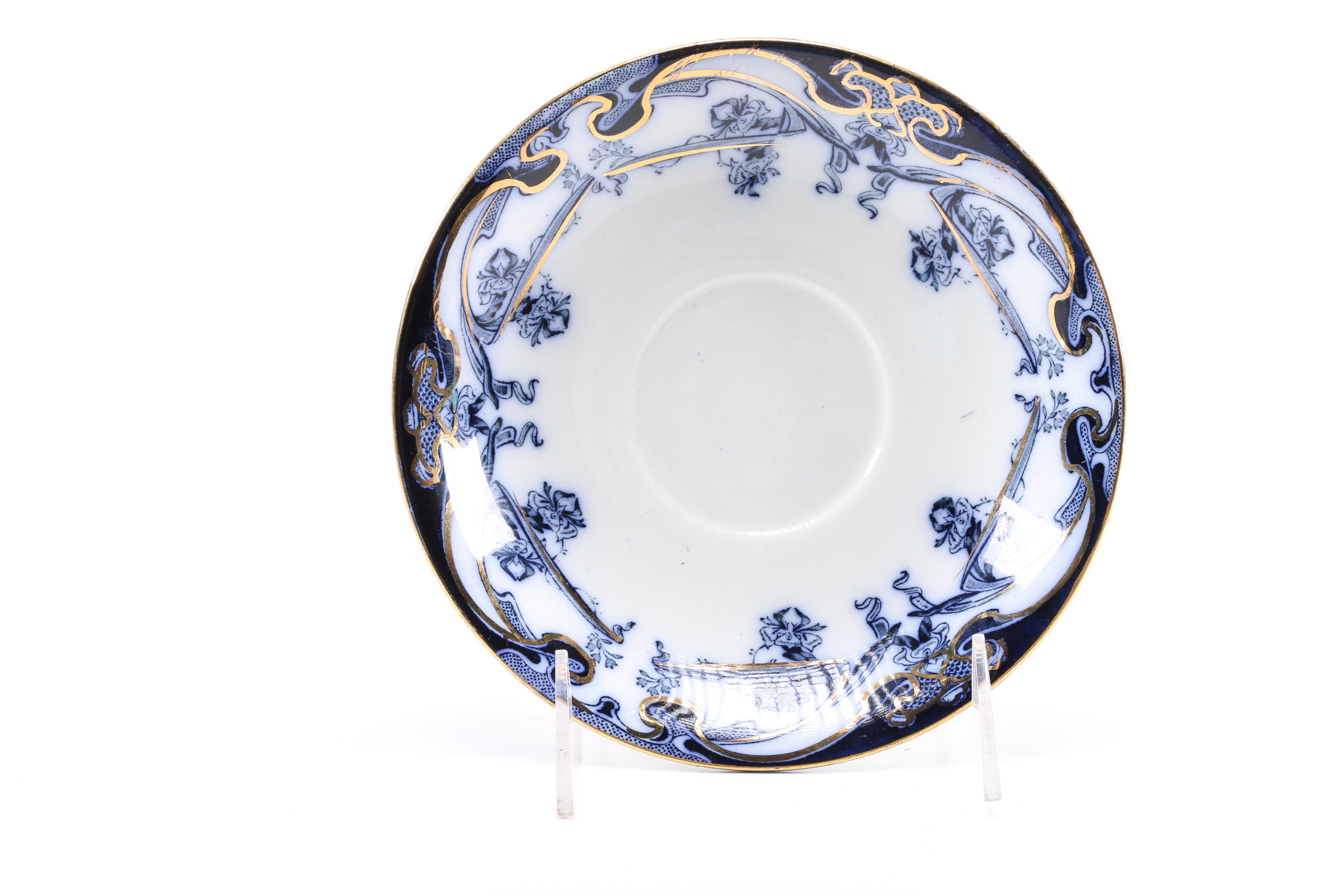 Antique Royal Staffordshire "Iris" Transfer Printed Dishes