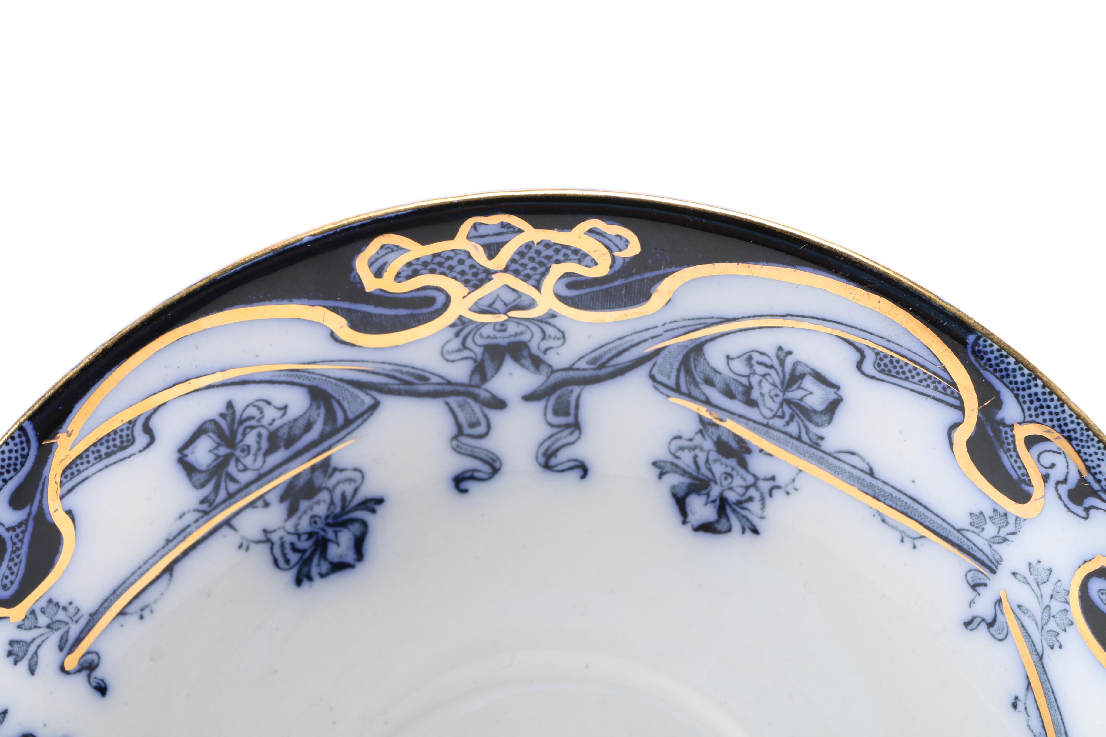 Antique Royal Staffordshire "Iris" Transfer Printed Dishes