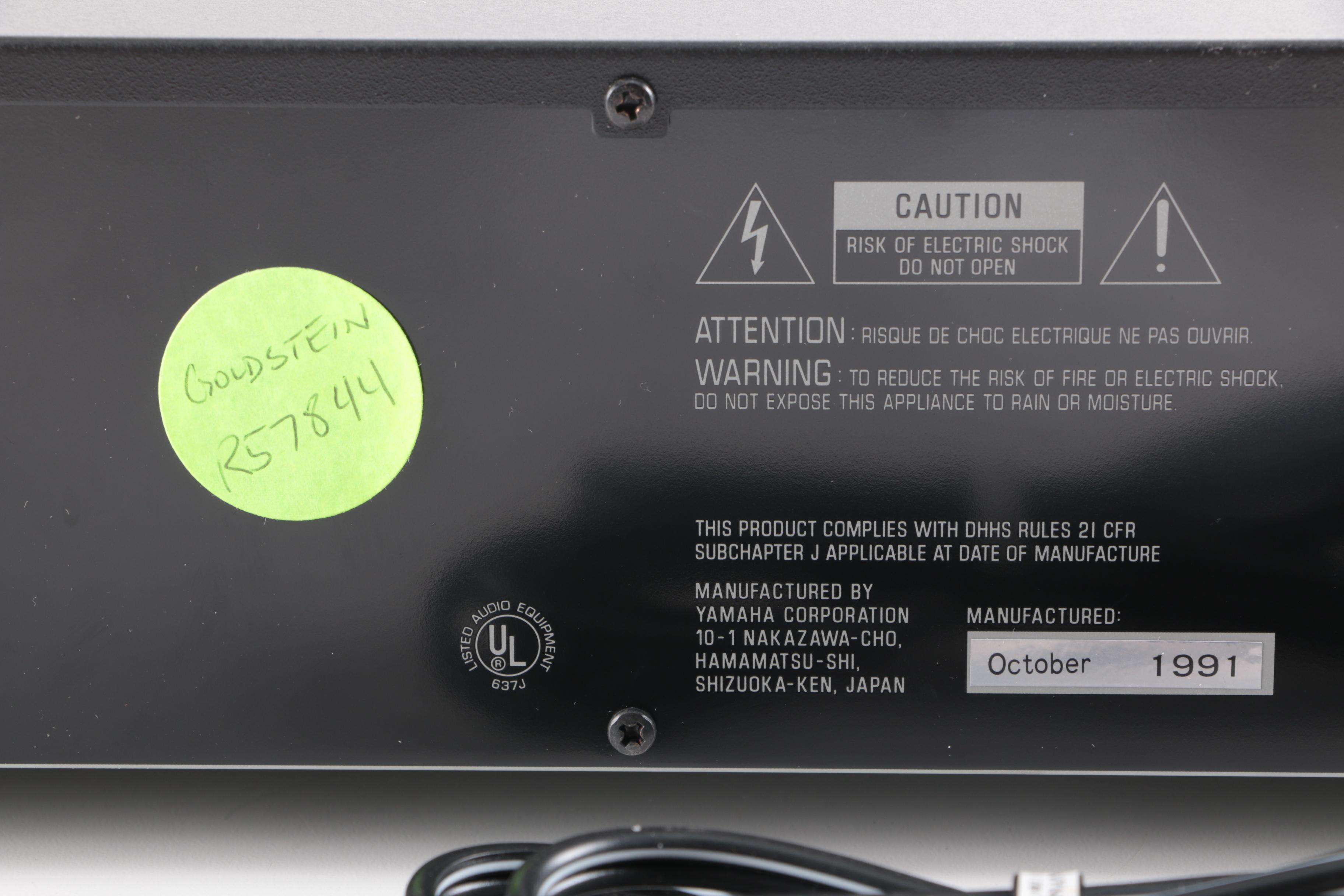 1991 Yamaha CDC-615 CD Player