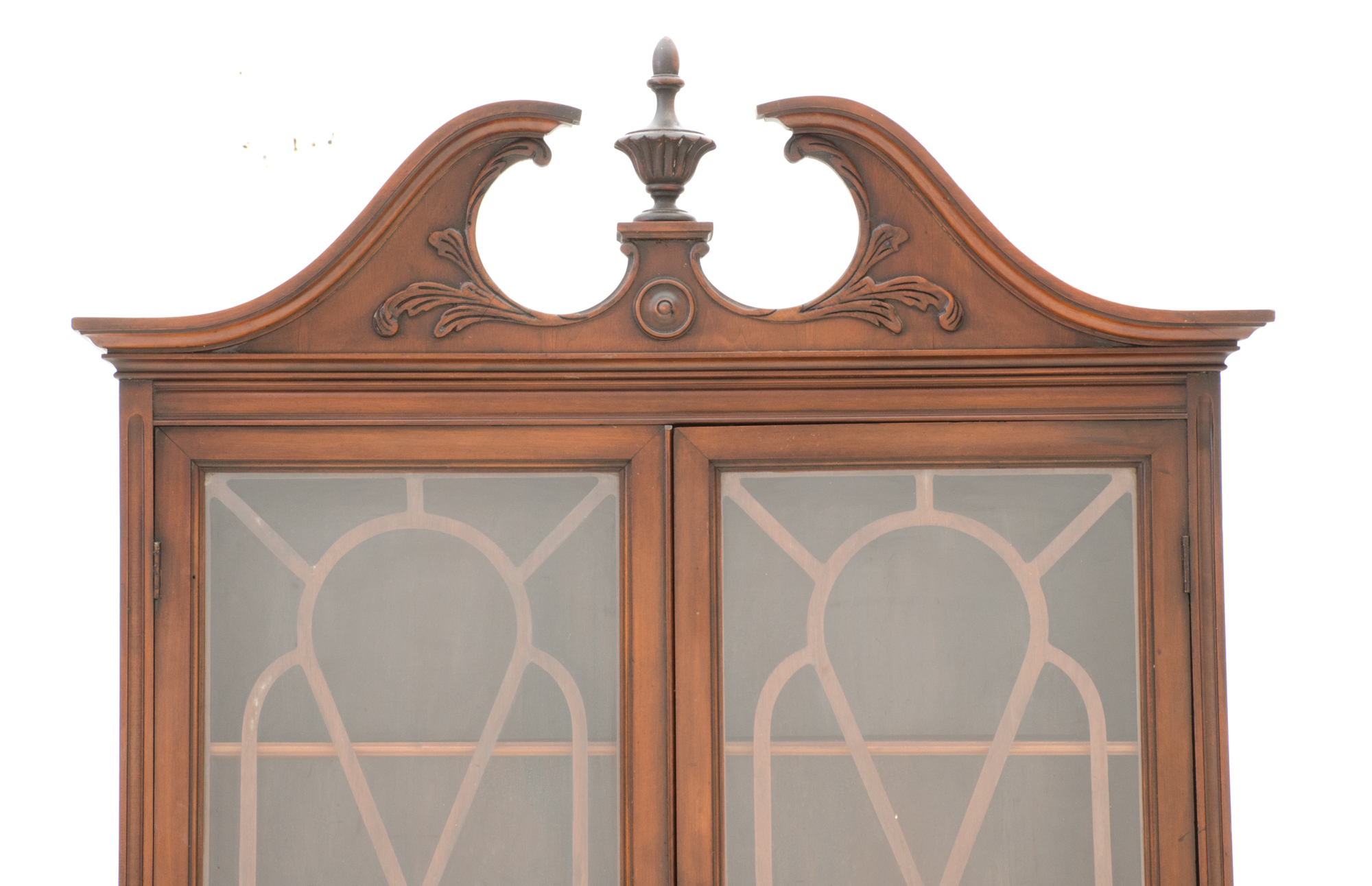 Mahogany Veneer China Cabinet