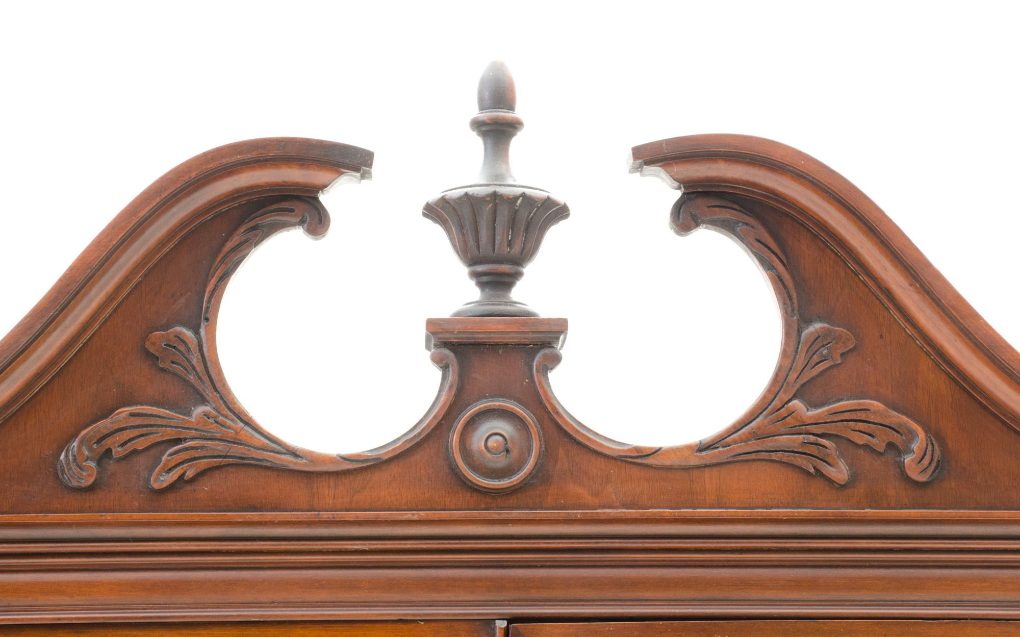 Mahogany Veneer China Cabinet