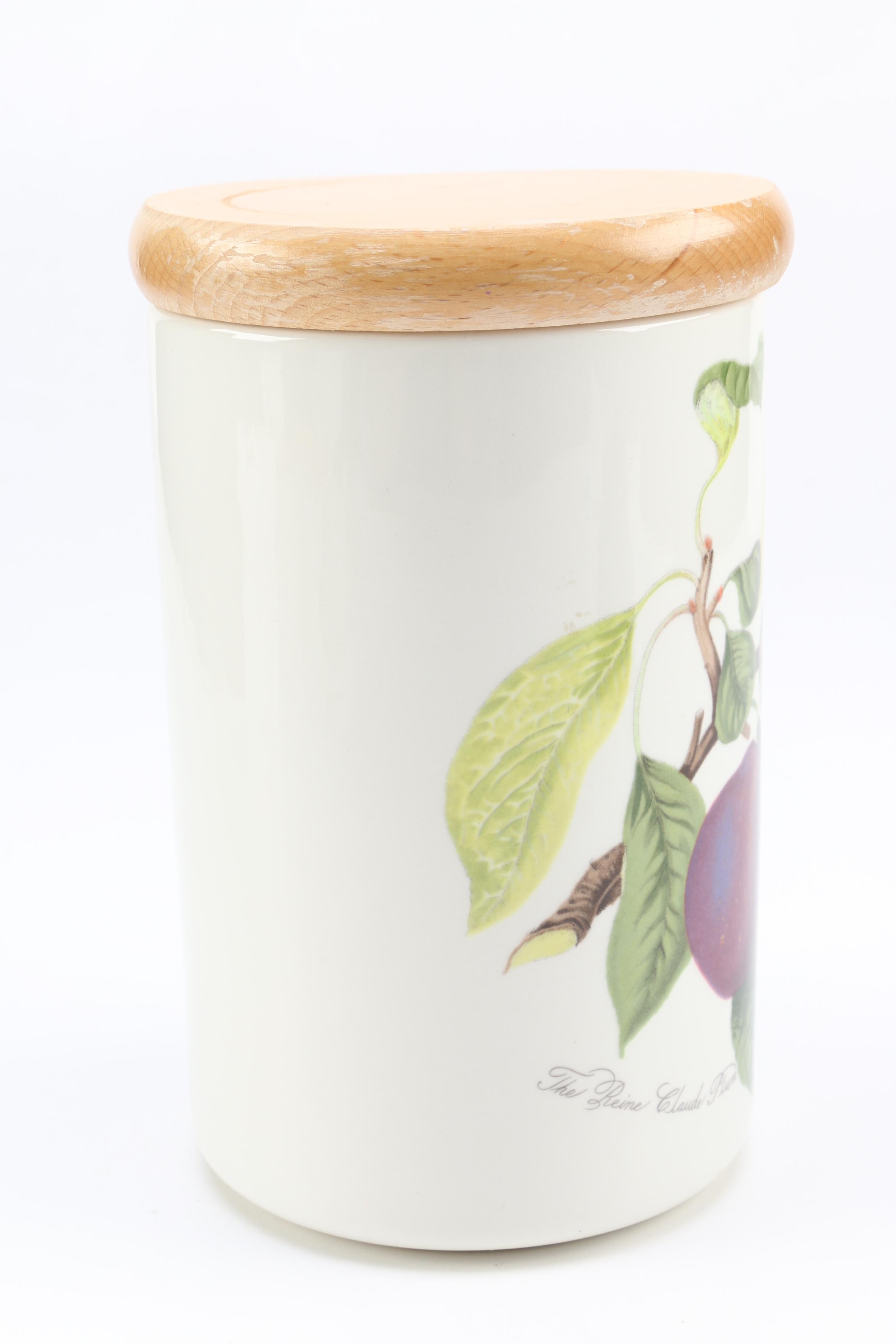 Portmeirion Botanical and Fruit Themed Ceramic Canisters