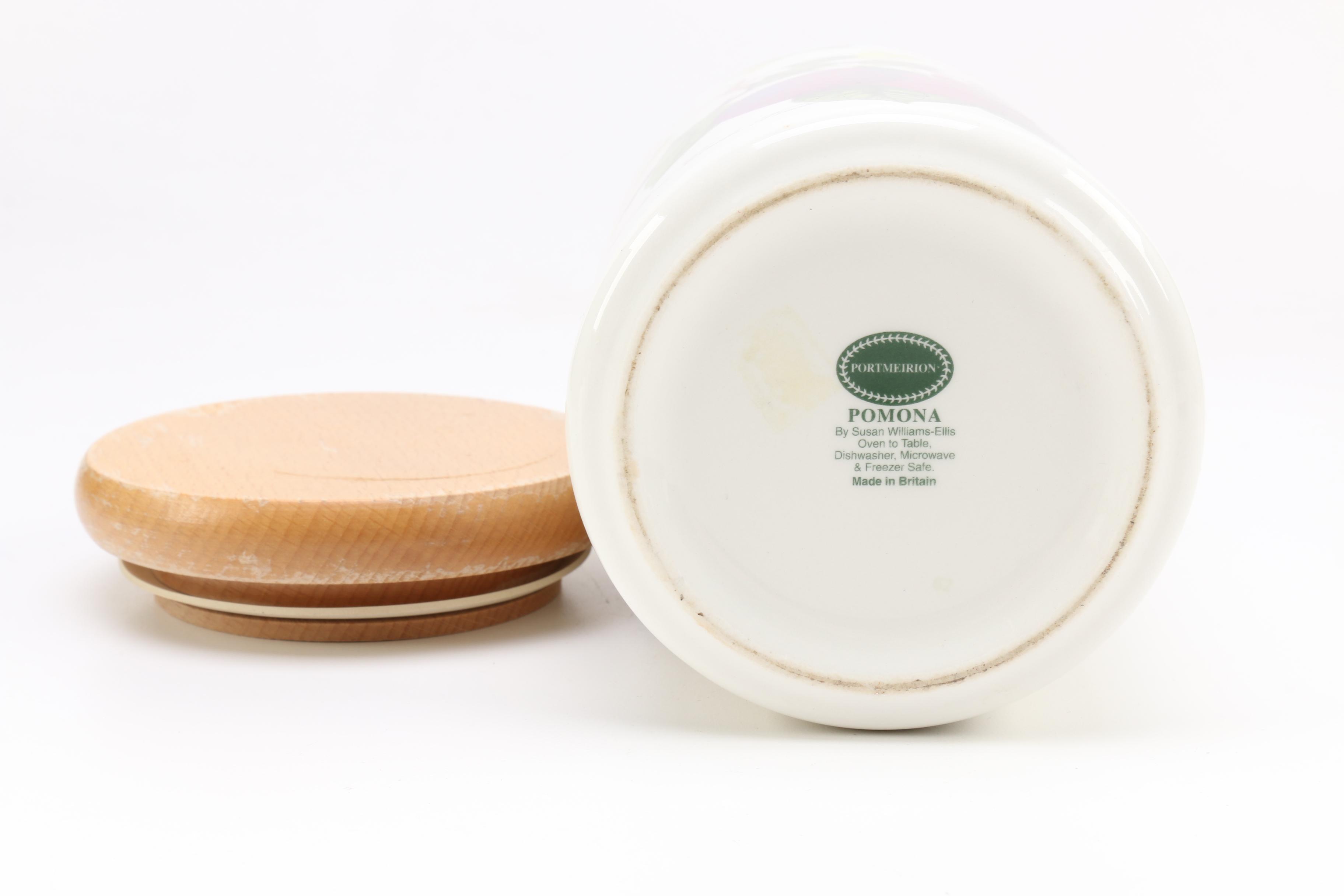 Portmeirion Botanical and Fruit Themed Ceramic Canisters