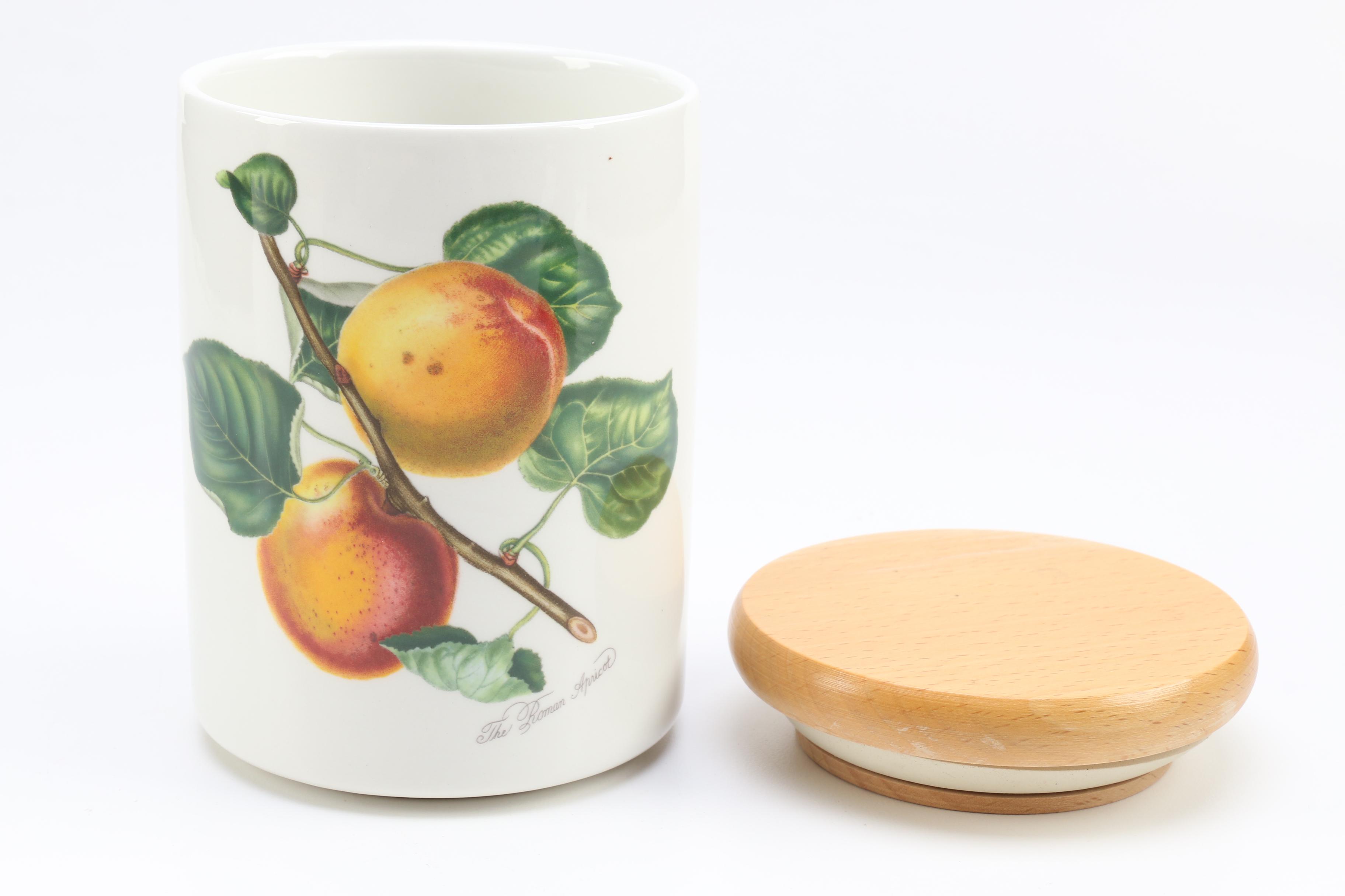 Portmeirion Botanical and Fruit Themed Ceramic Canisters