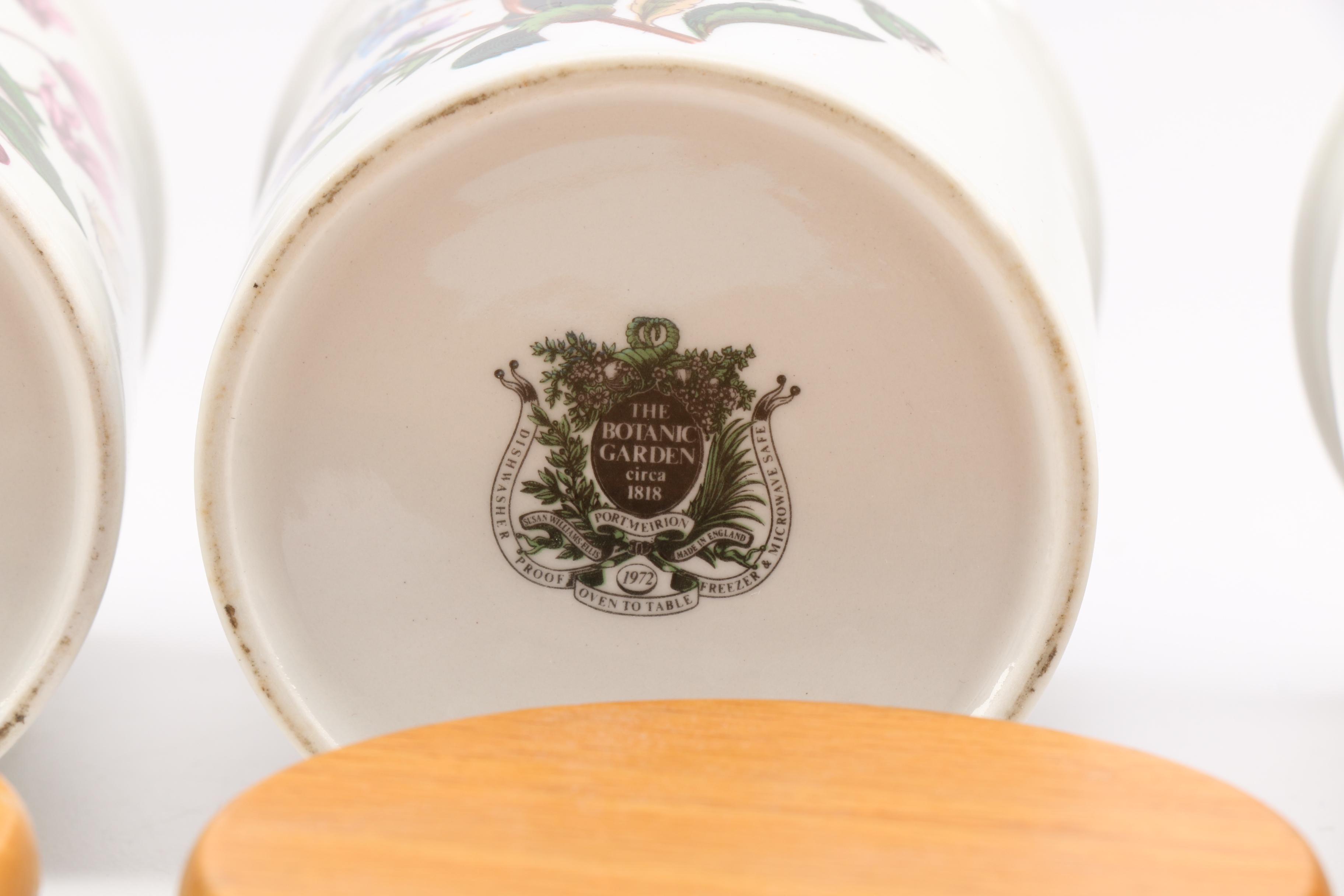 Portmeirion Botanical and Fruit Themed Ceramic Canisters