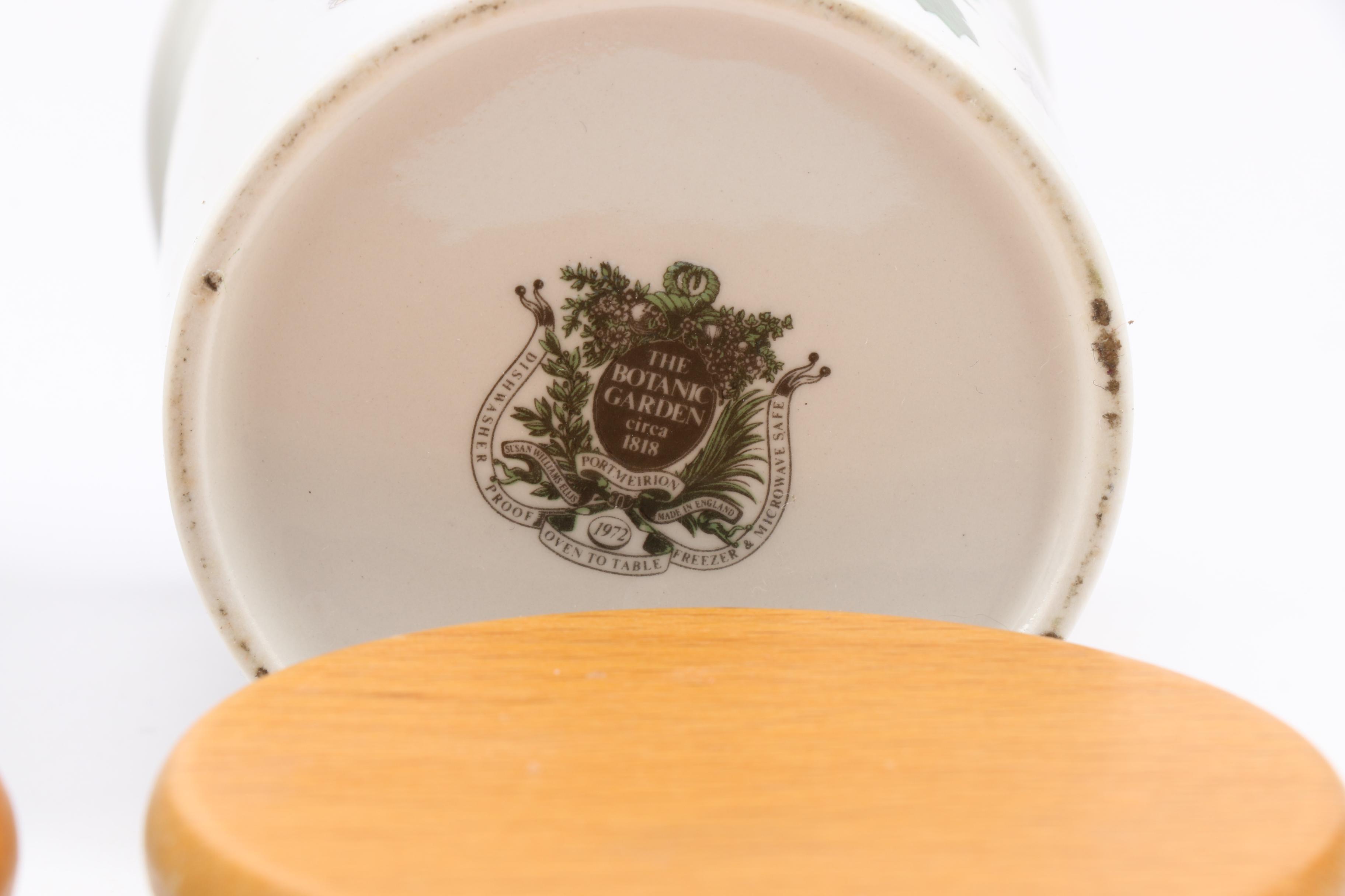 Portmeirion Botanical and Fruit Themed Ceramic Canisters