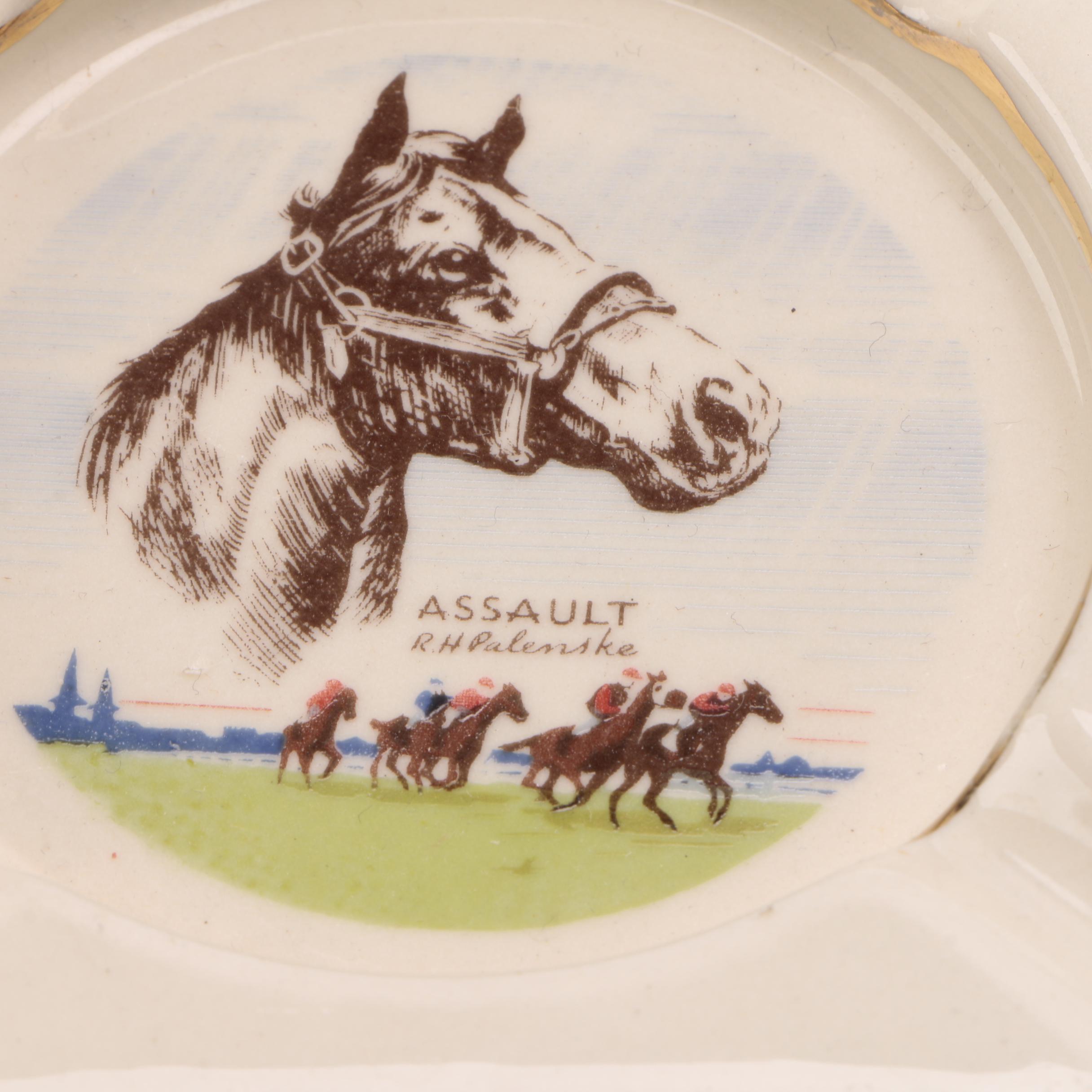 Llewyn Horse Ashtrays and Cigar Box