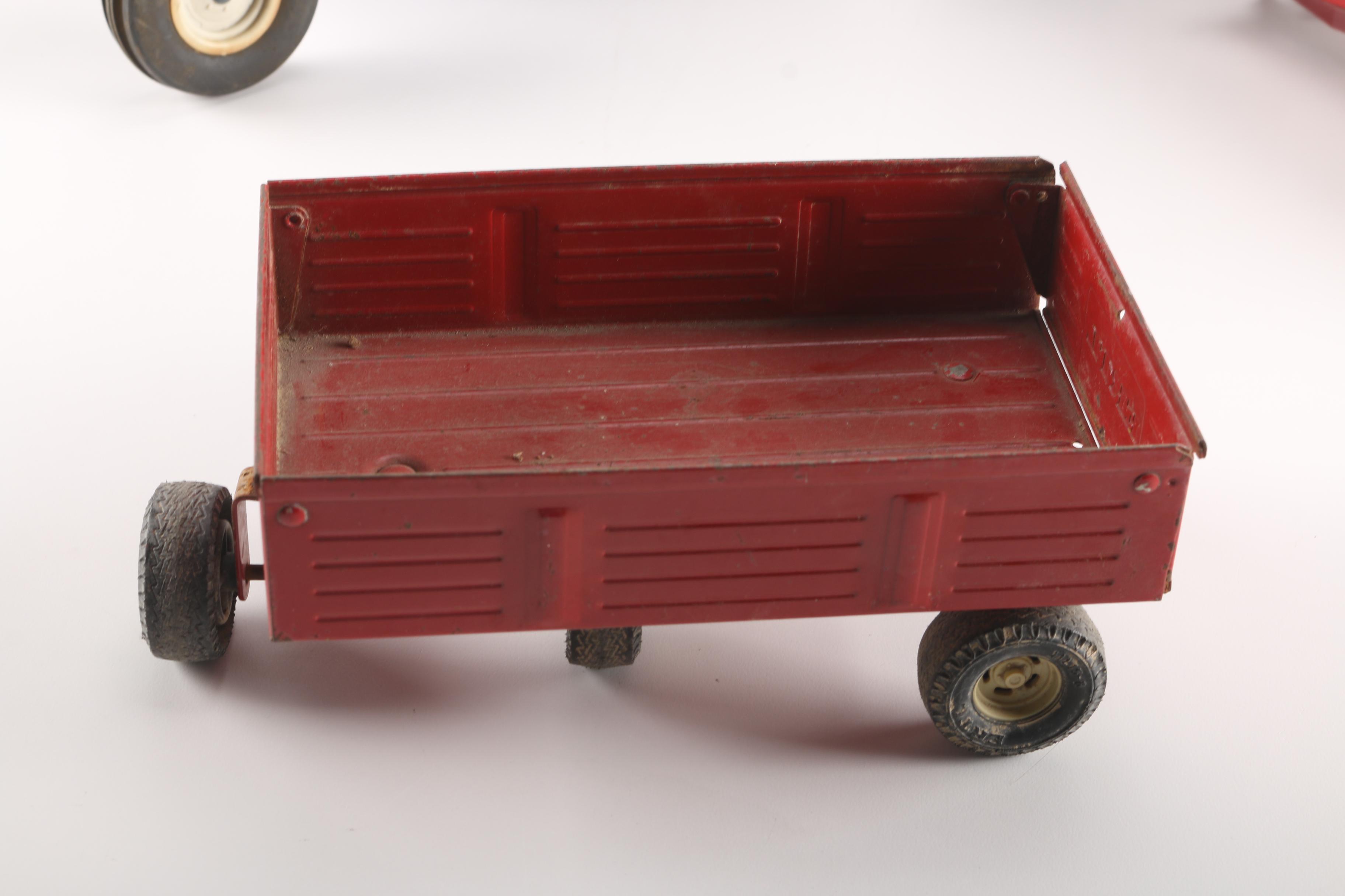 1960s Die-Cast Ertl Tractors and Trailers
