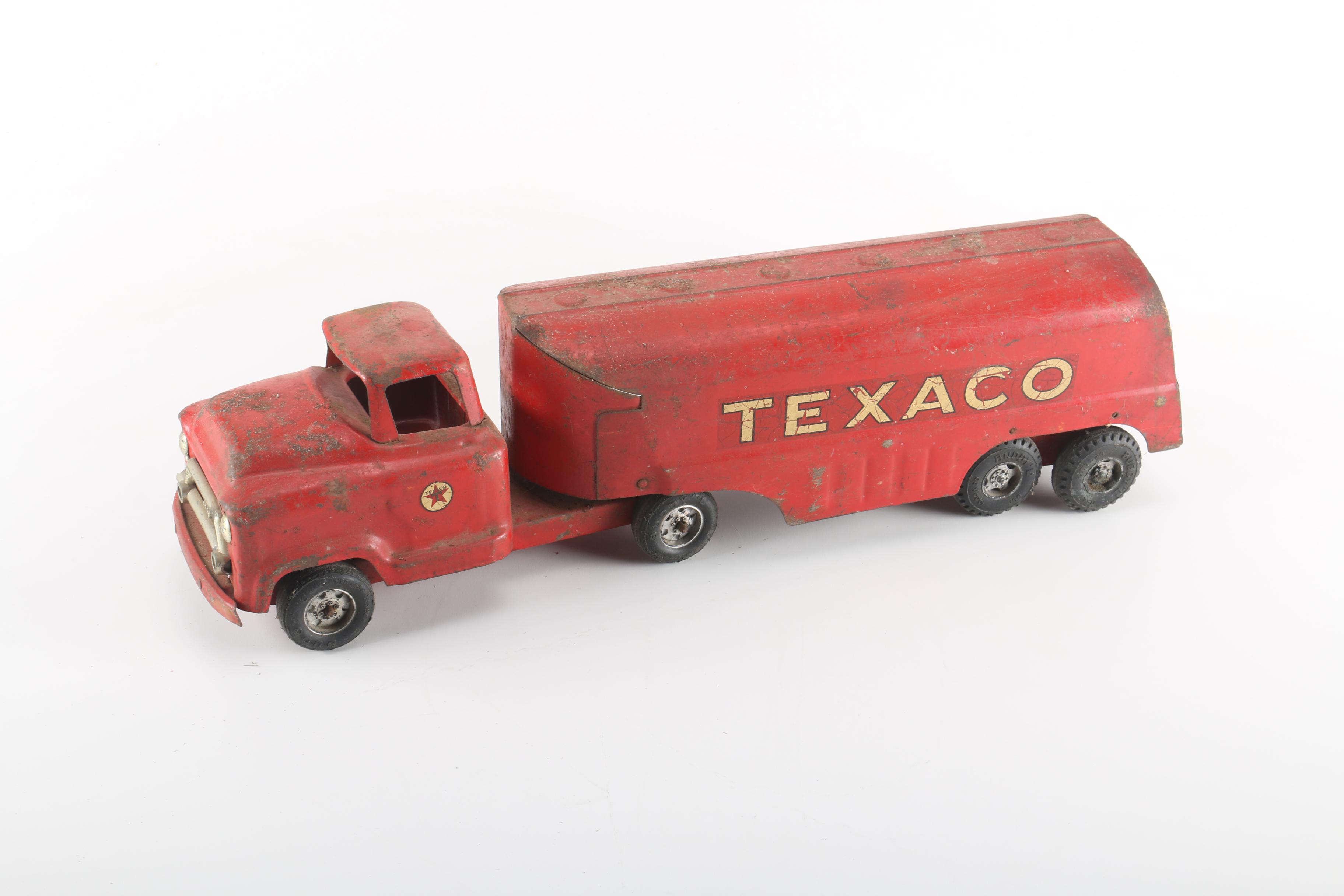 Vintage 1961 Buddy L Moline Steel Texaco Truck