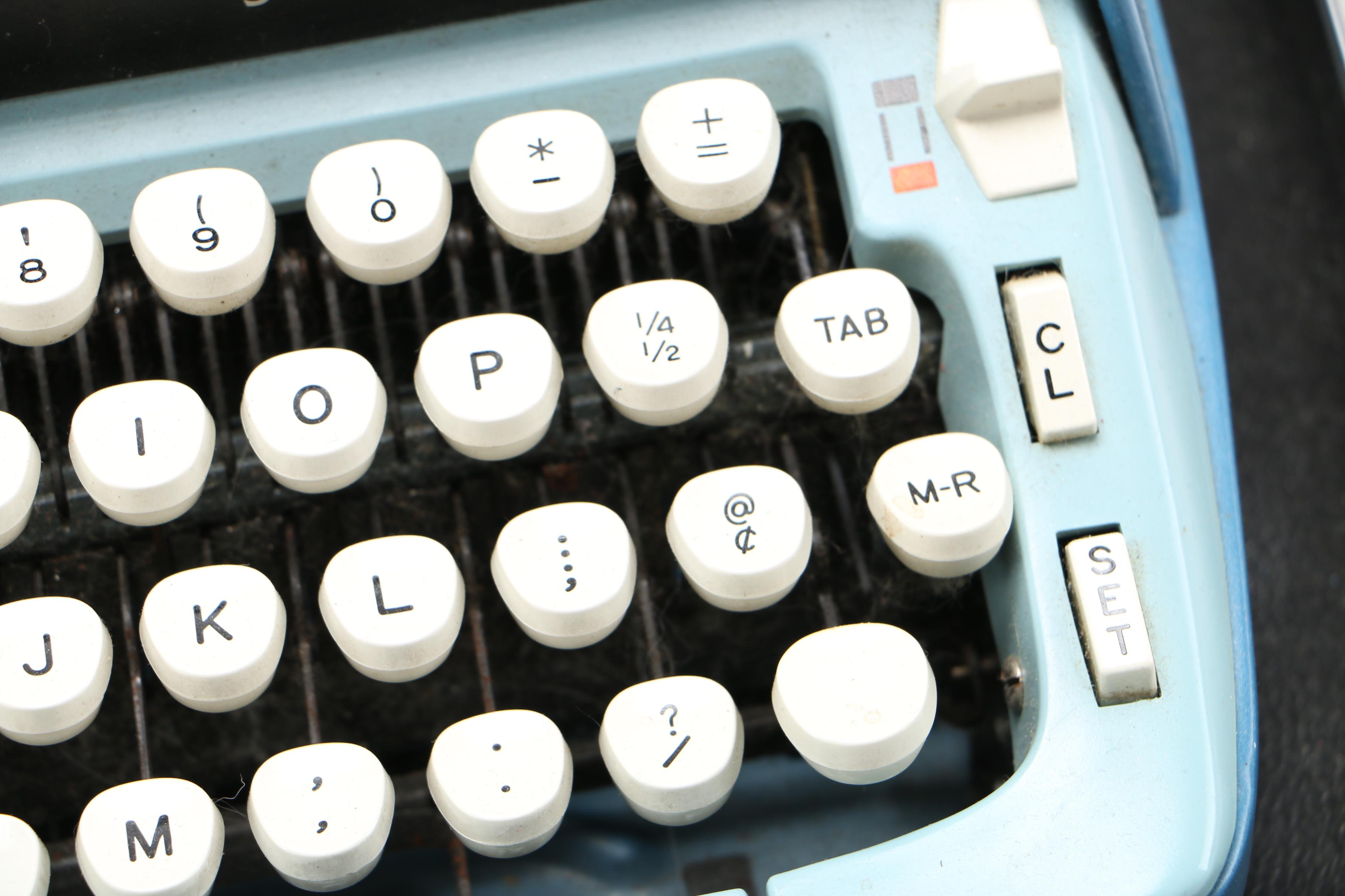 Smith-Corona Sterling Typewriter with Case