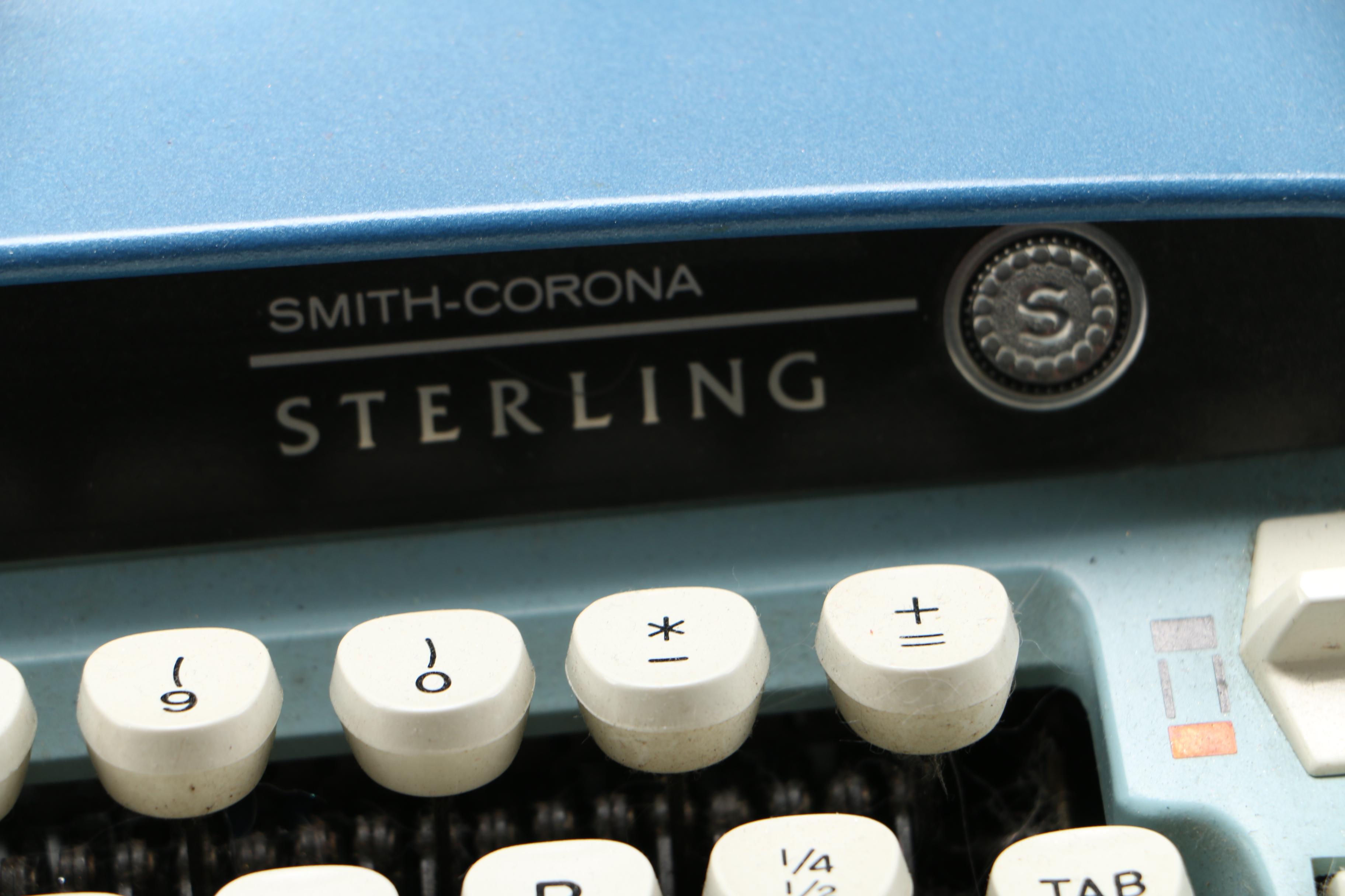 Smith-Corona Sterling Typewriter with Case