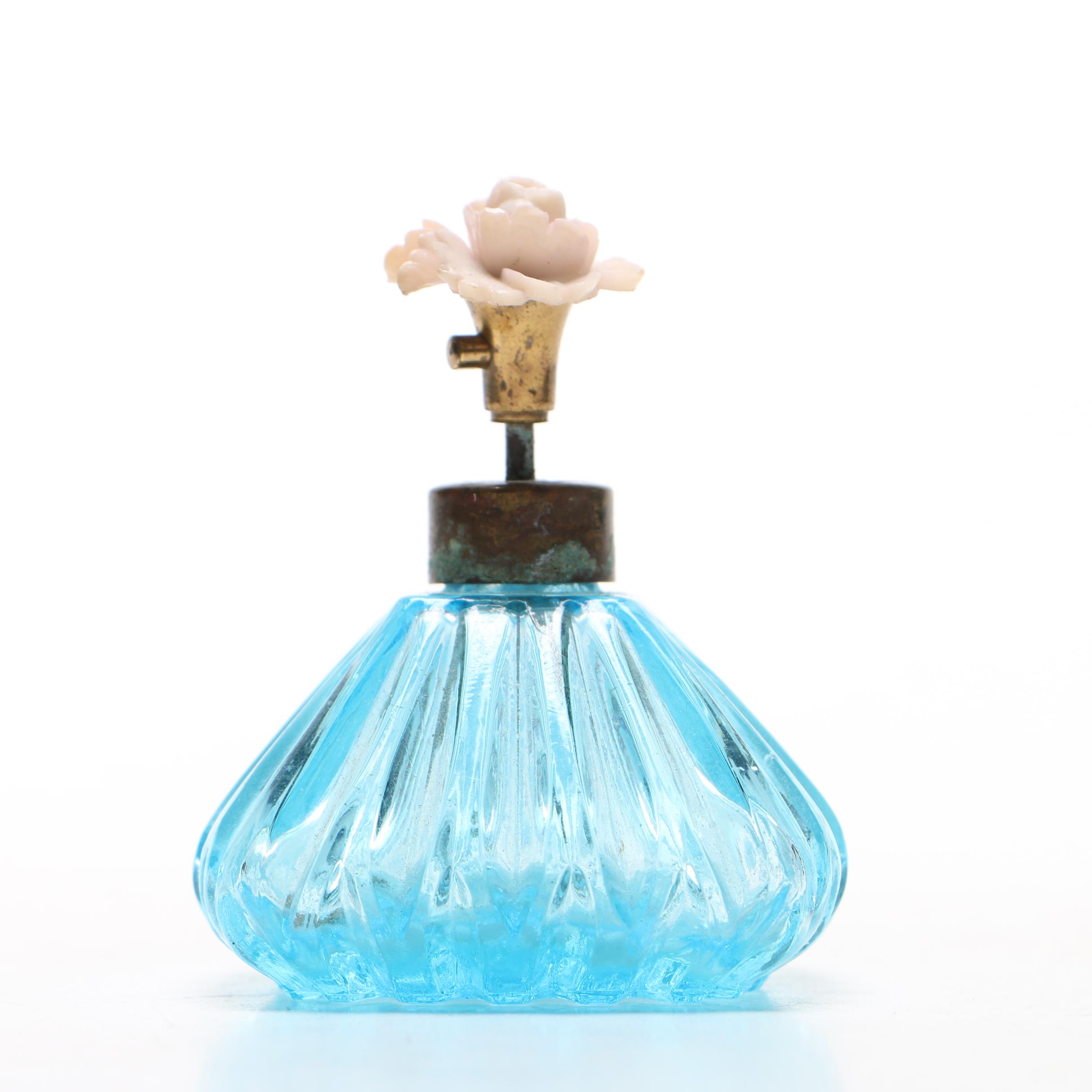 Blue Glass Fragrance Bottle
