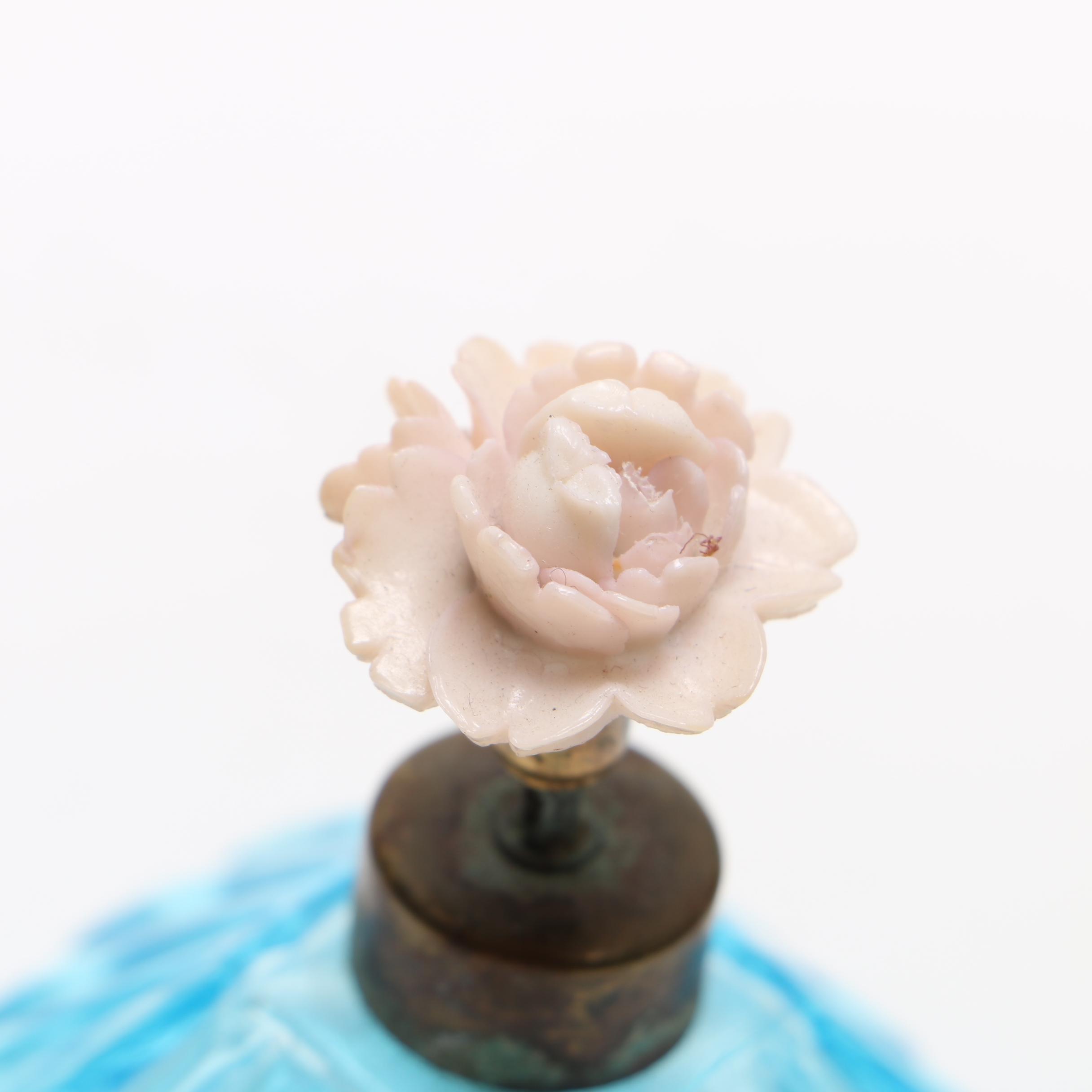 Blue Glass Fragrance Bottle