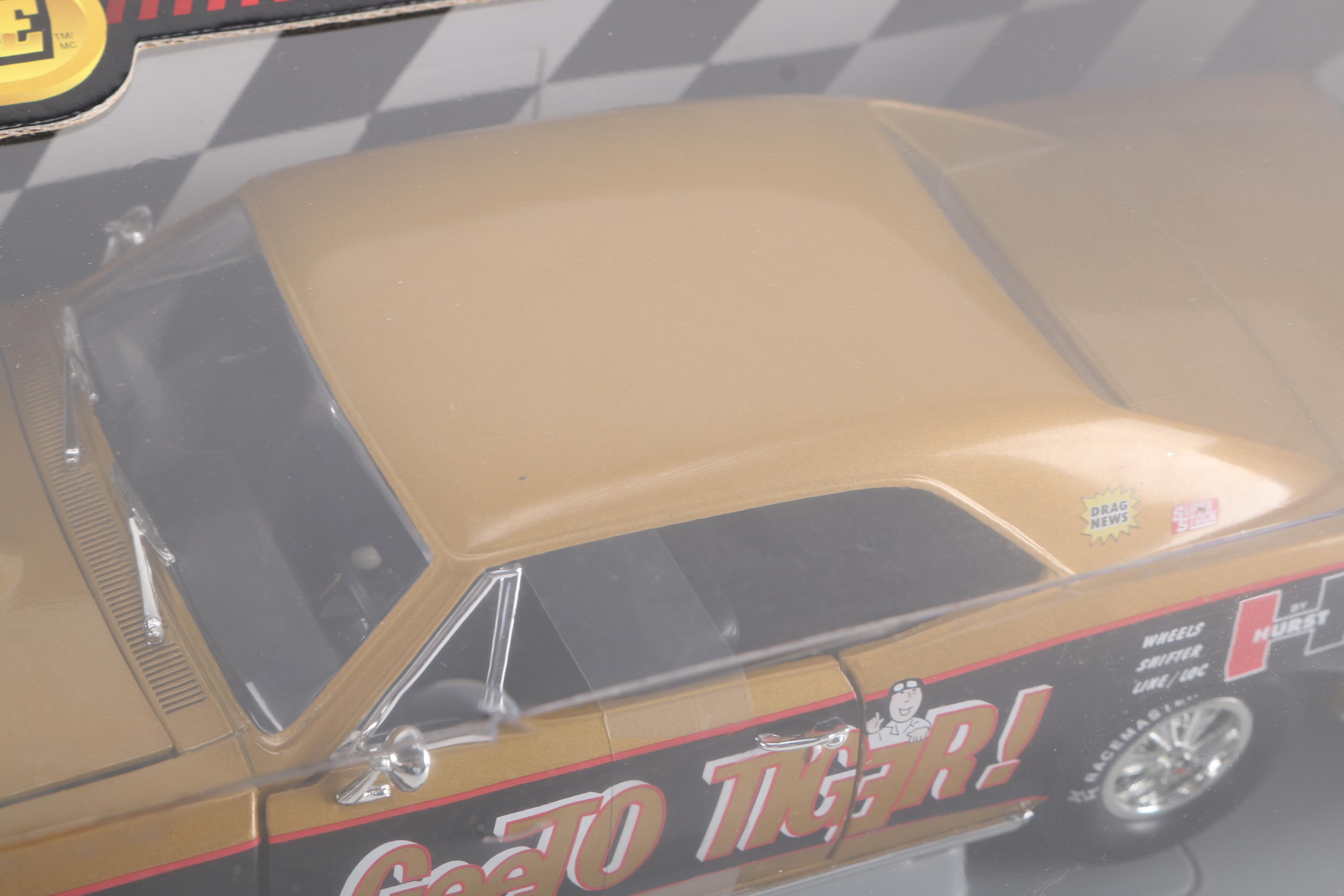 Pair of Limited Edition 1:18 Scale Die Cast "'66 GeeTO Tiger" Cars