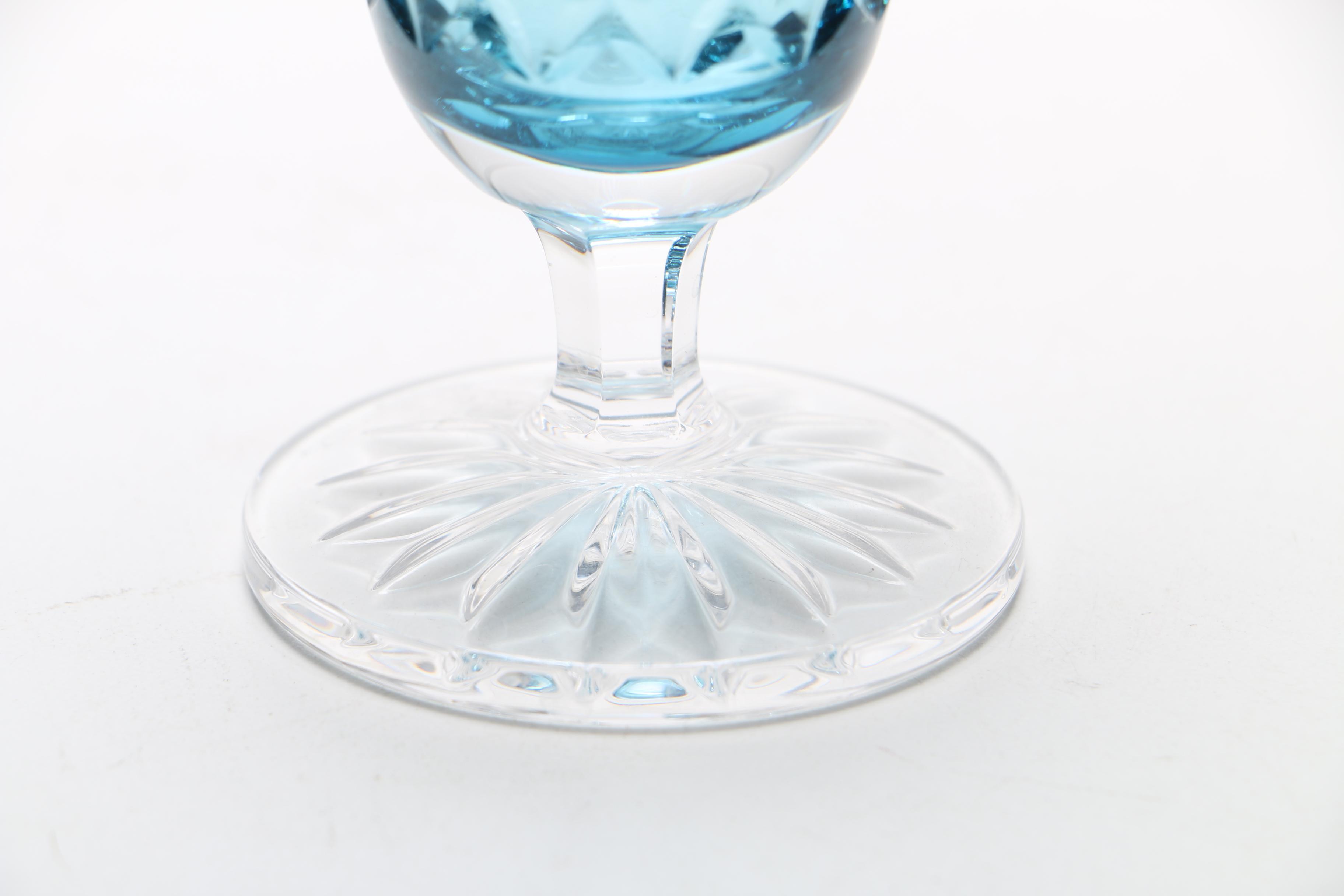 Waterford "Lismore" Blue Crystal Vase