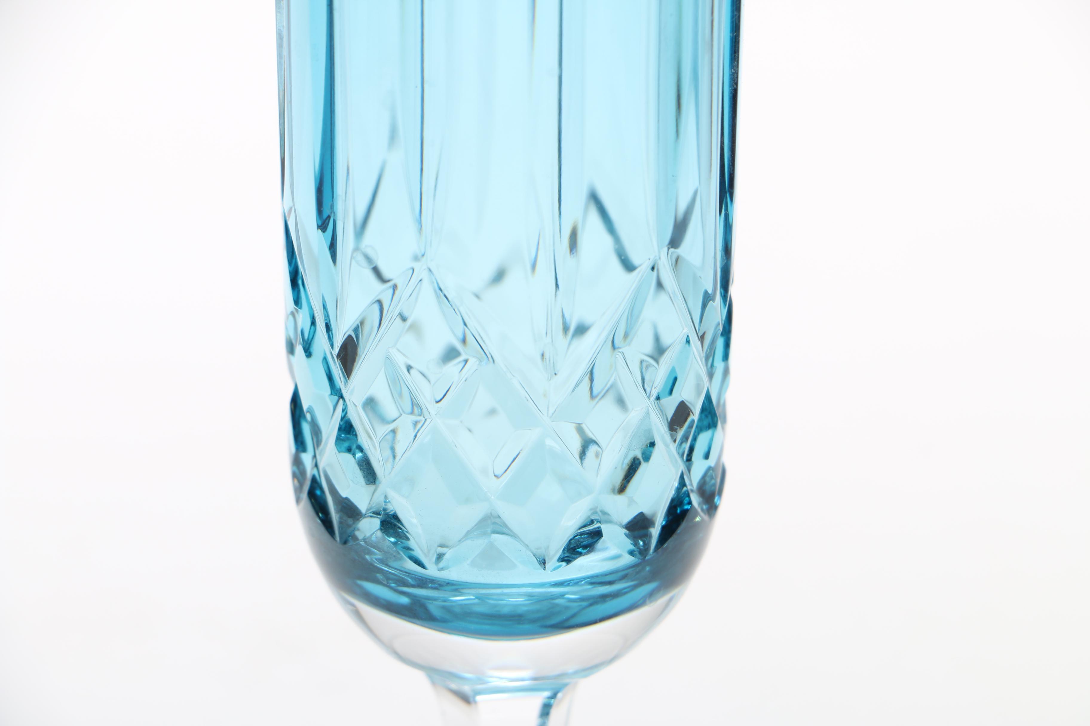Waterford "Lismore" Blue Crystal Vase