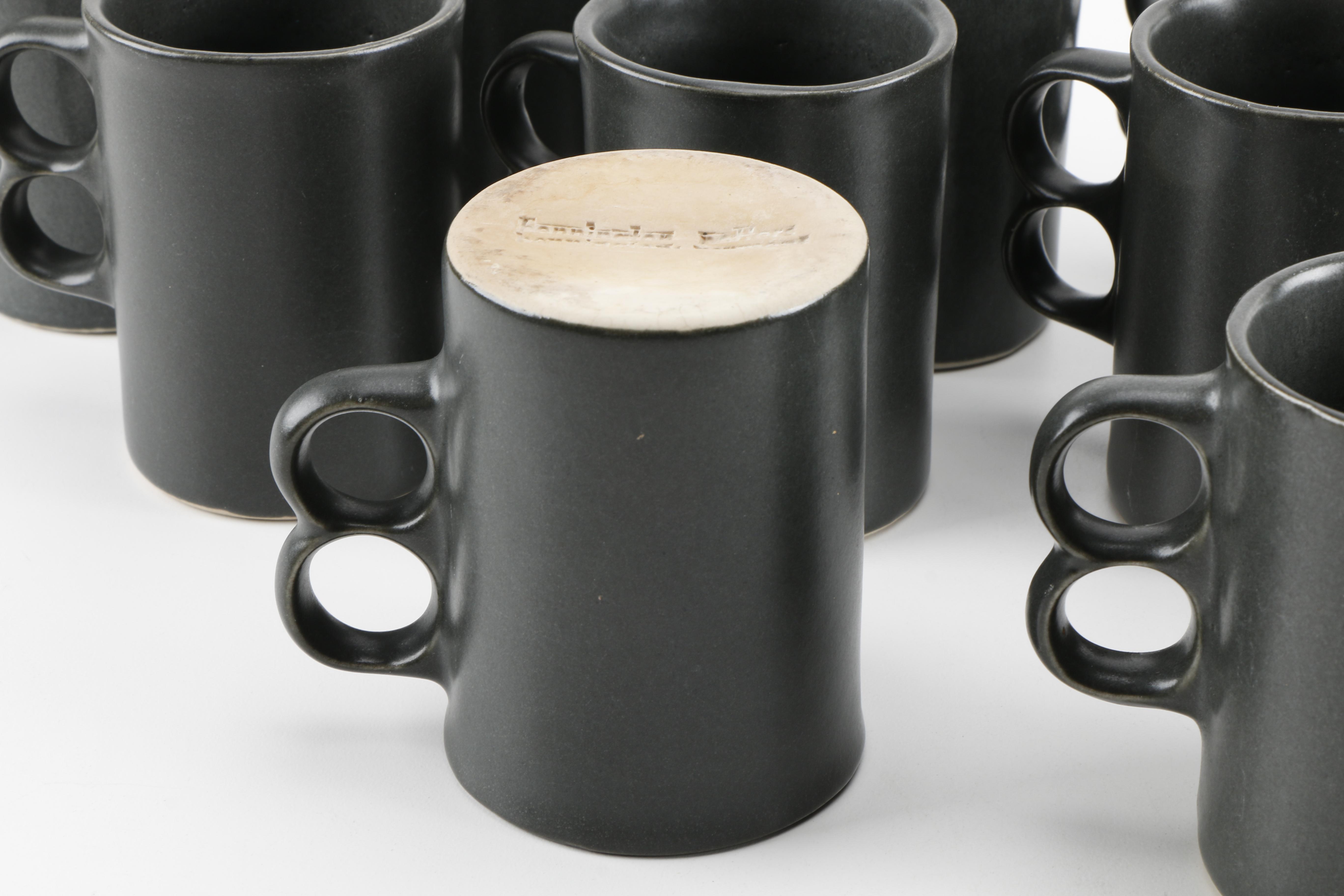 Bennington Pottery "Coop Design" White Stoneware Luncheon Set