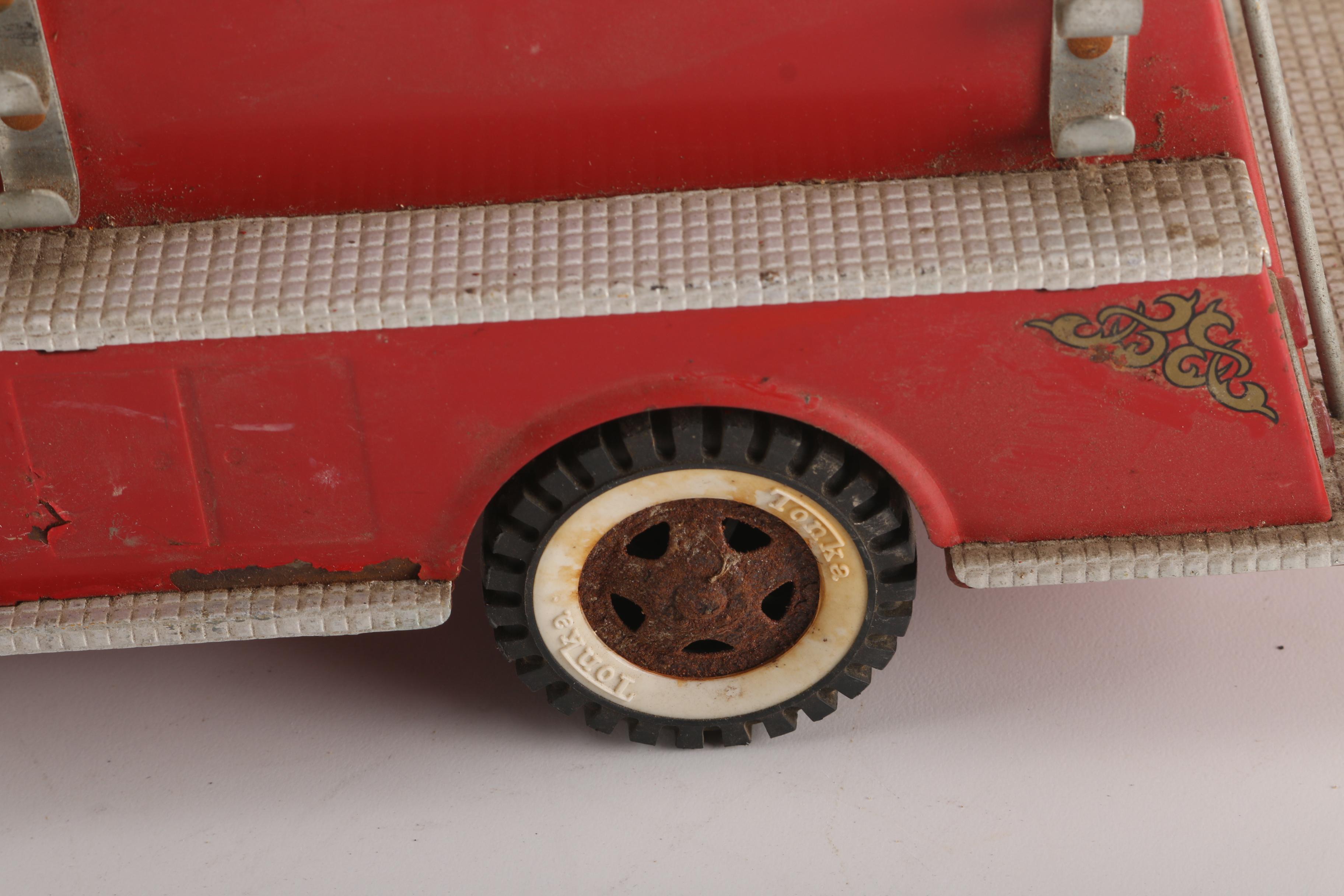 Ertle Metal Dump Trucks and Tonka Metal Fire Truck
