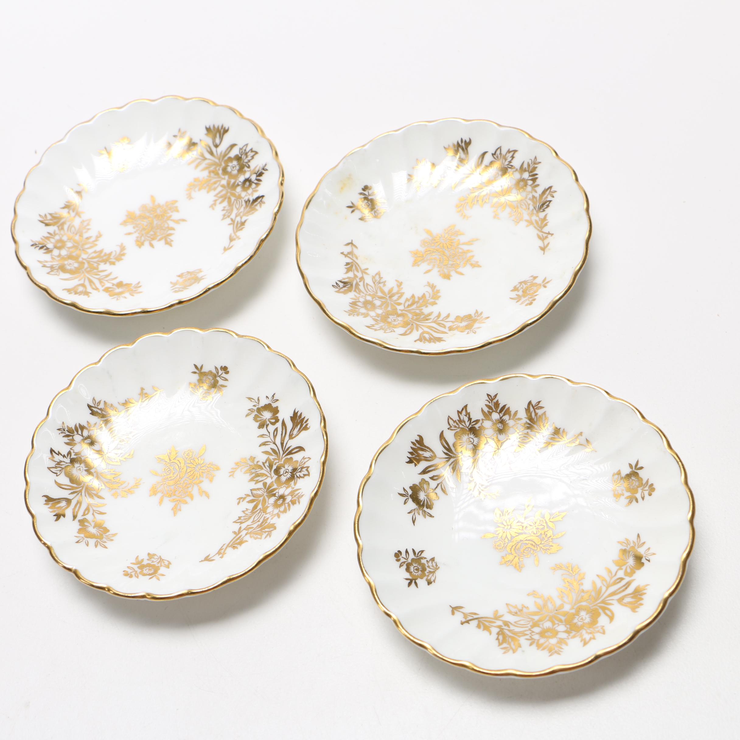 Ceramic Candle Holder and China Plates Featuring Mintons