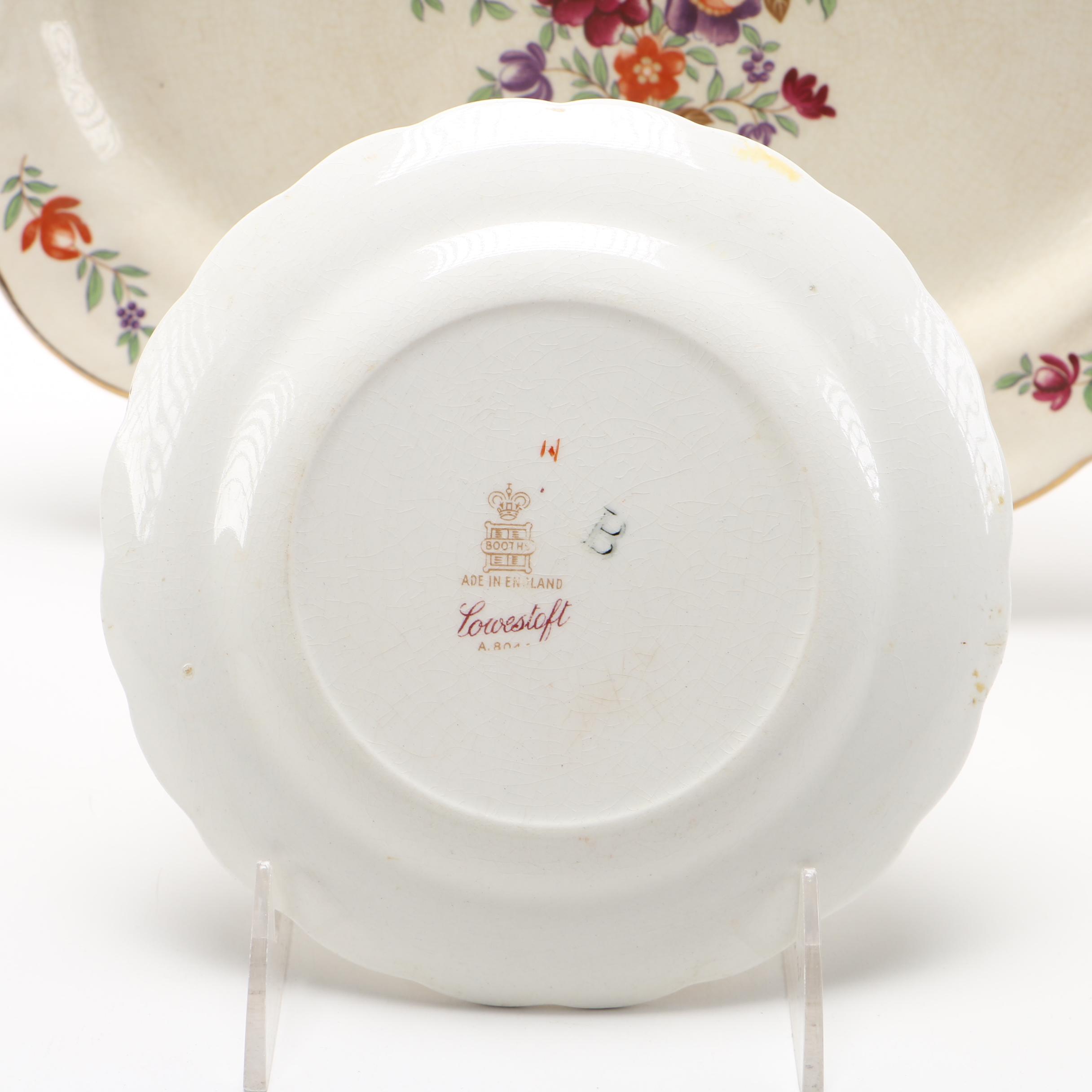 Booths "Lowestoft" Platter and Plate