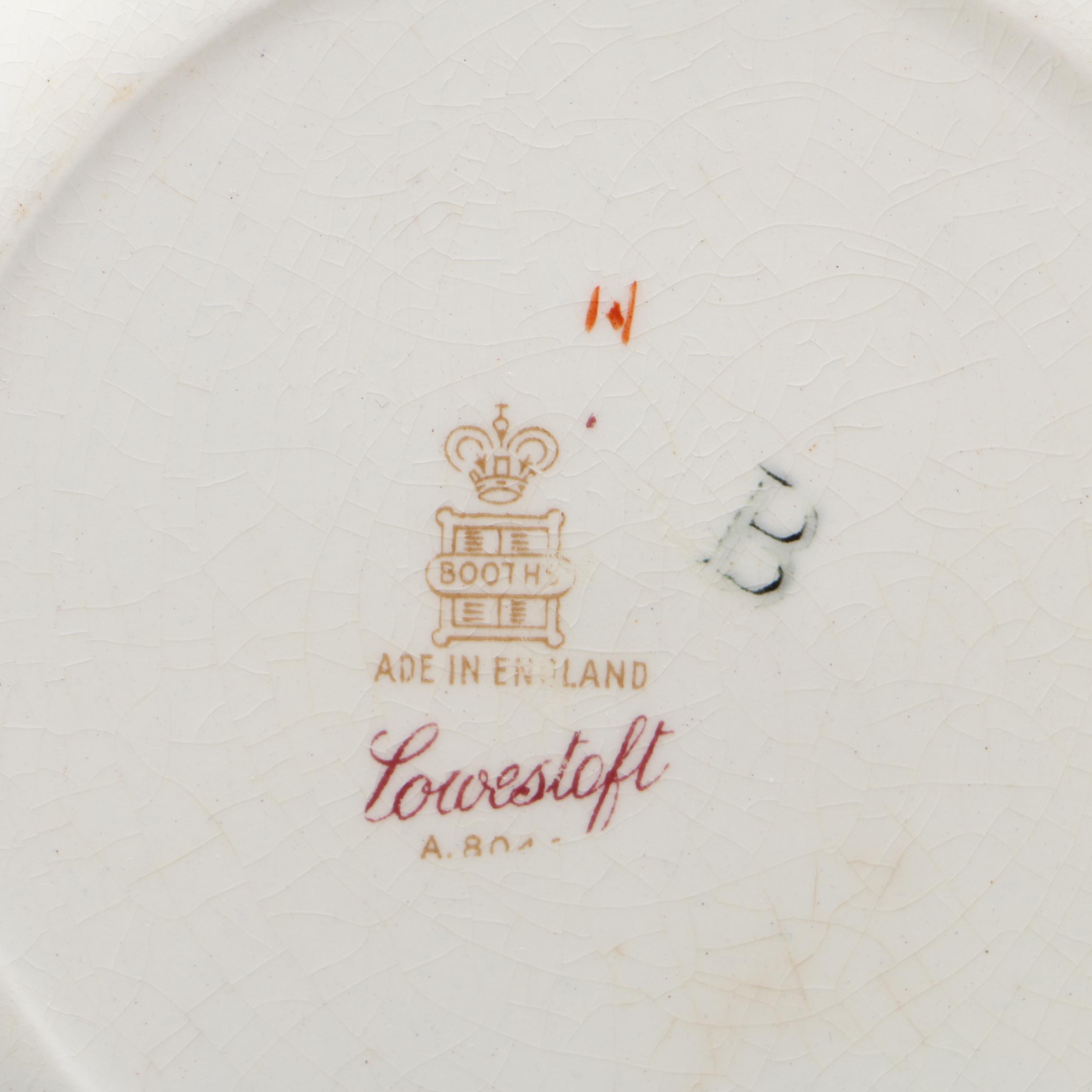 Booths "Lowestoft" Platter and Plate