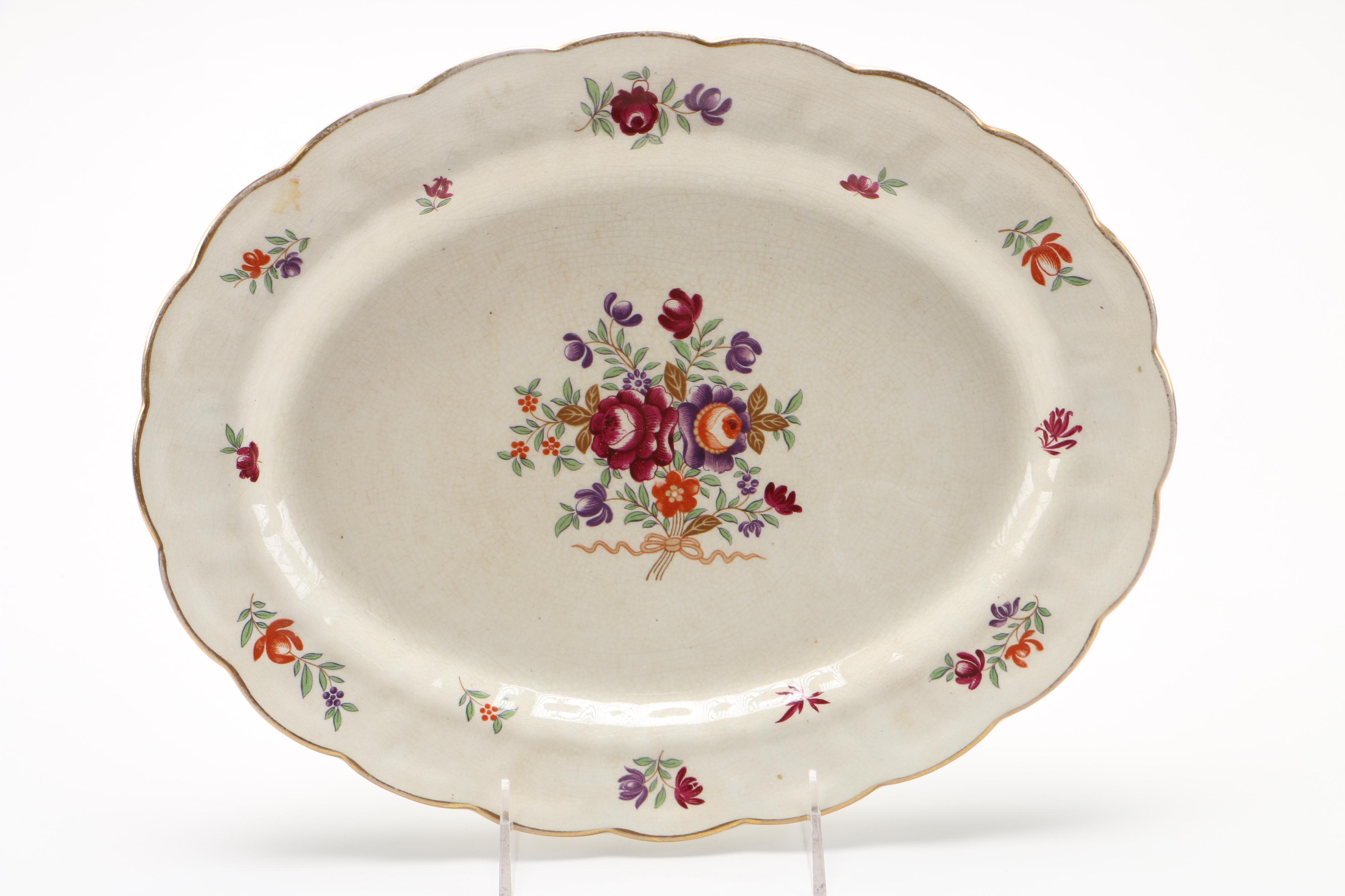 Booths "Lowestoft" Platter and Plate