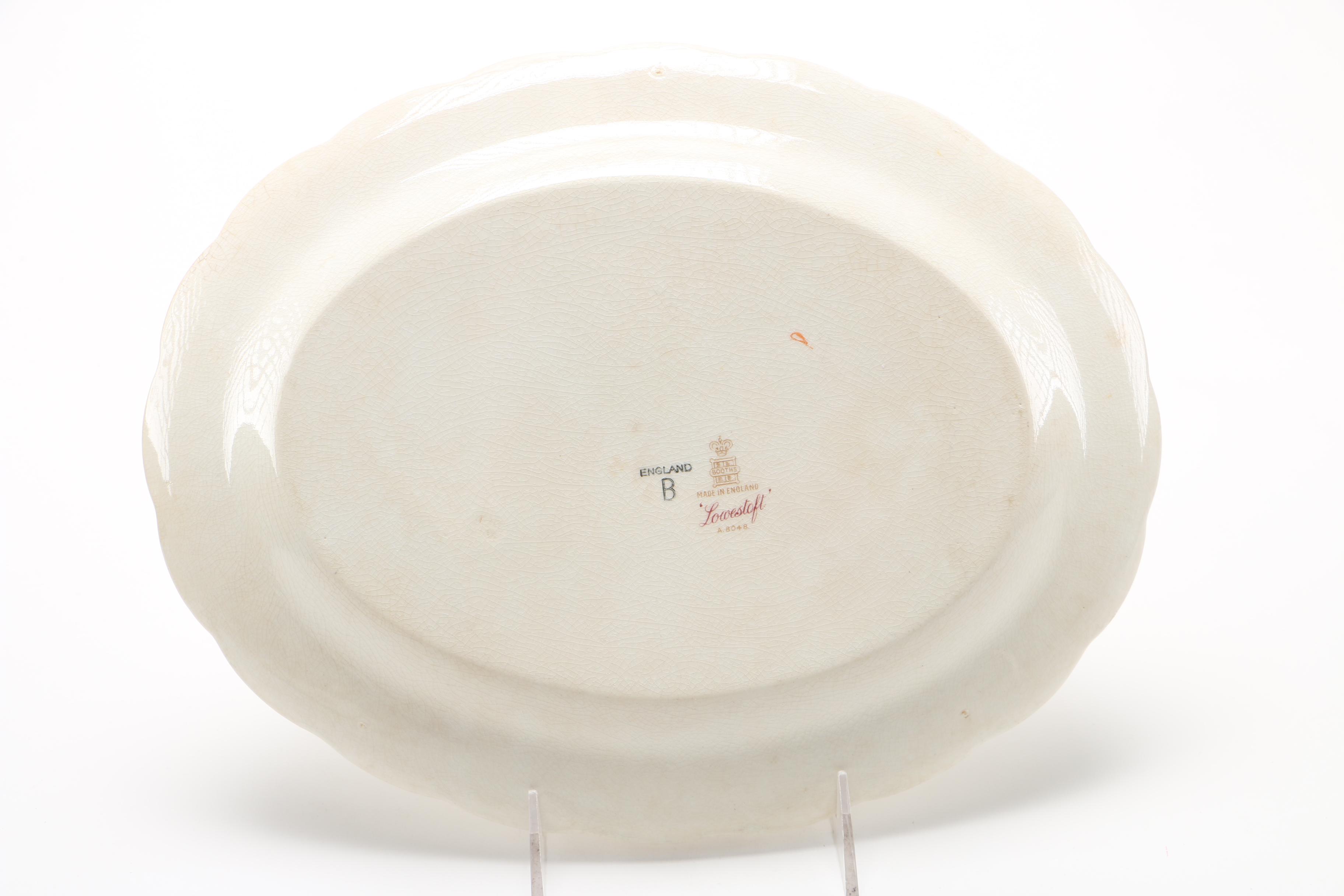 Booths "Lowestoft" Platter and Plate
