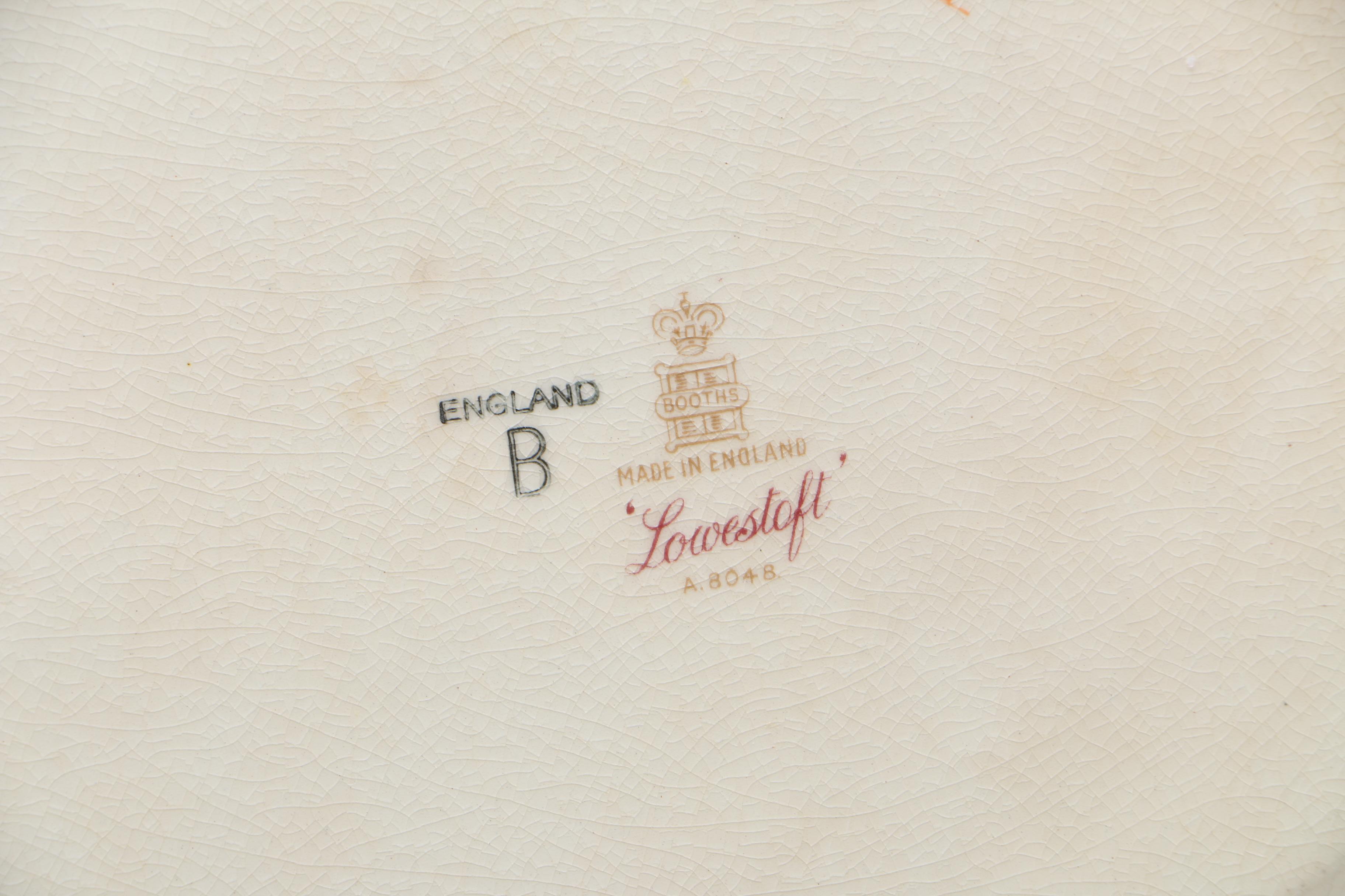 Booths "Lowestoft" Platter and Plate