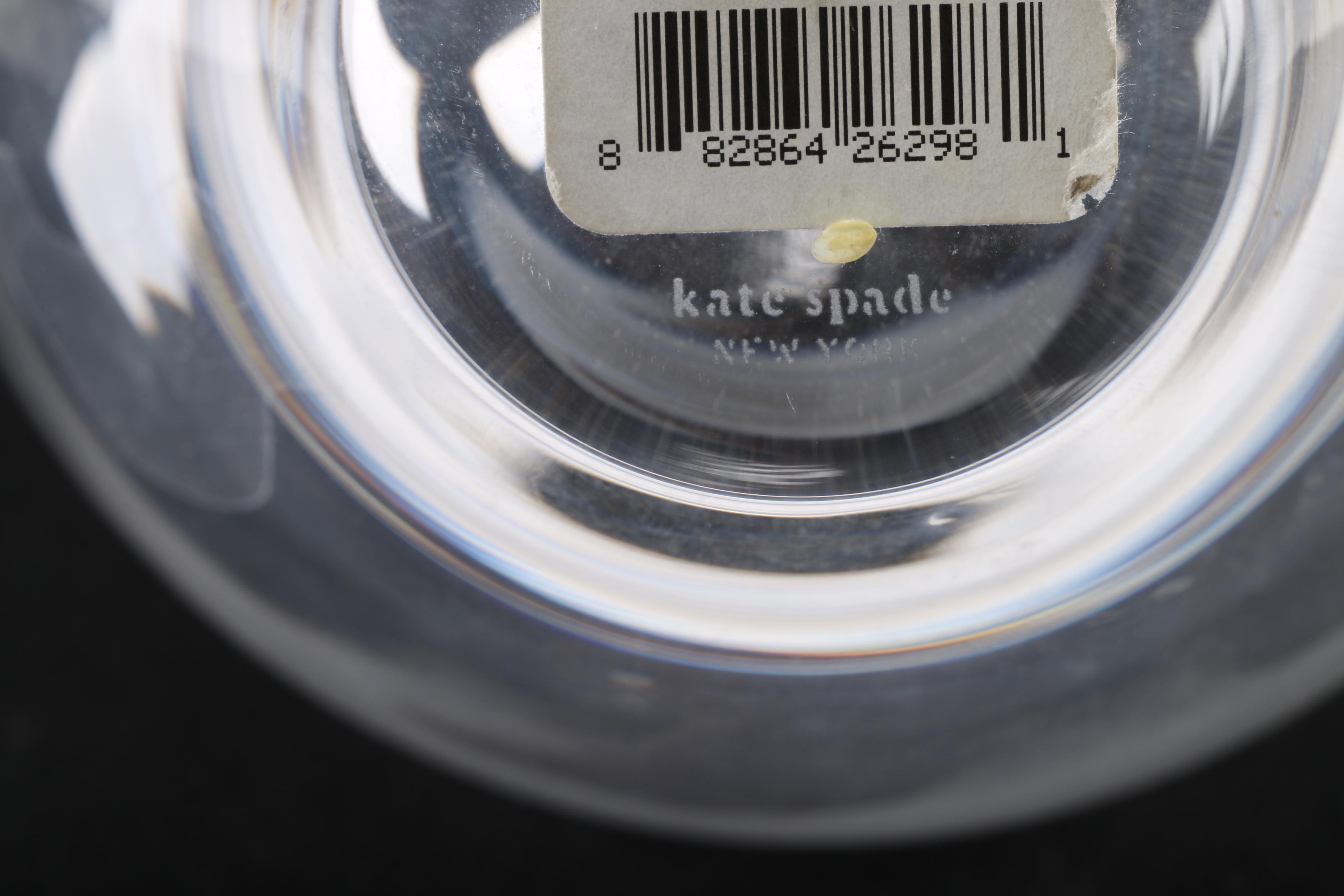 Kate Spade for Lenox "Hydrangea" Beatrix Crystal Vase and Decanter