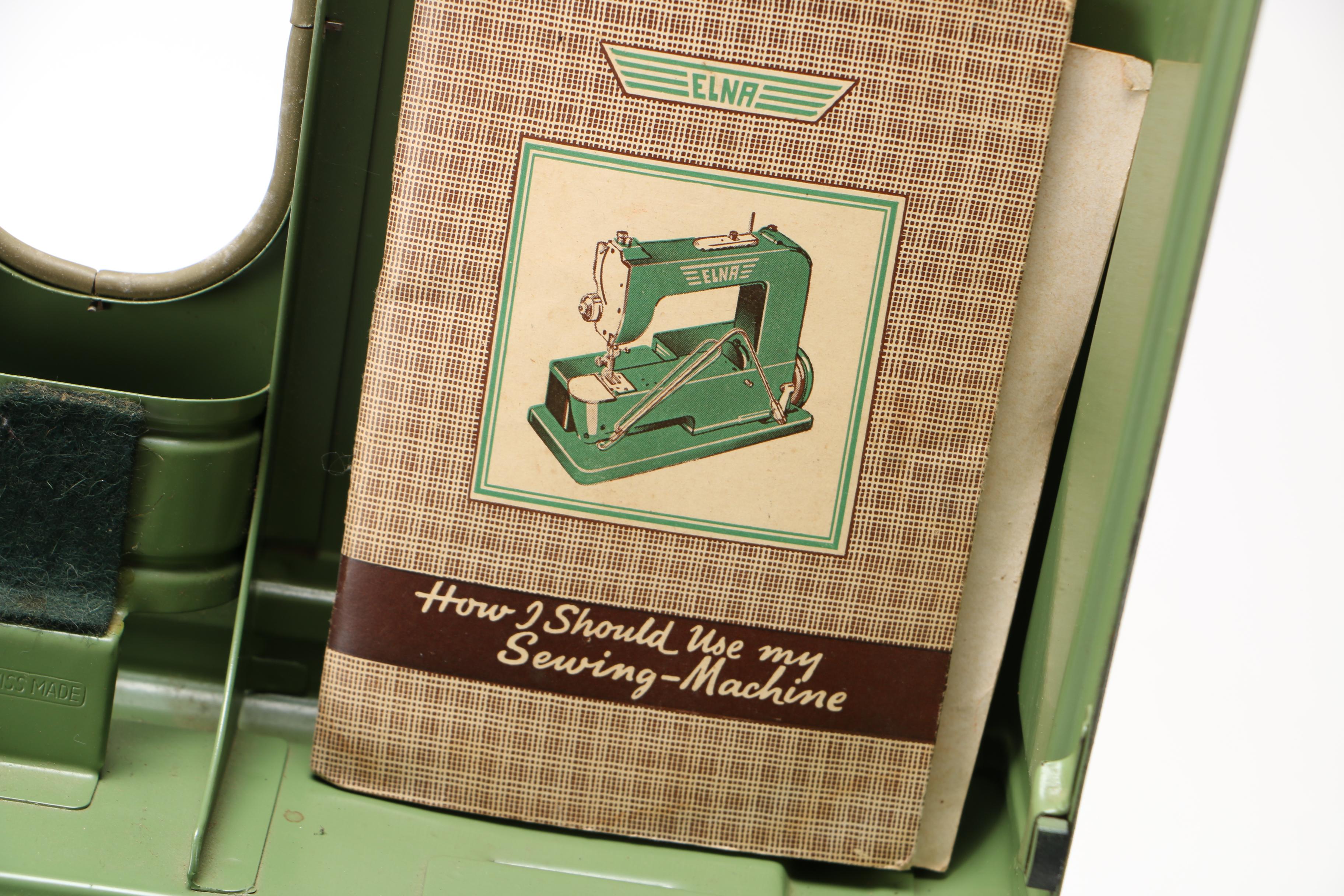 Elna Sewing Machine With Accessories