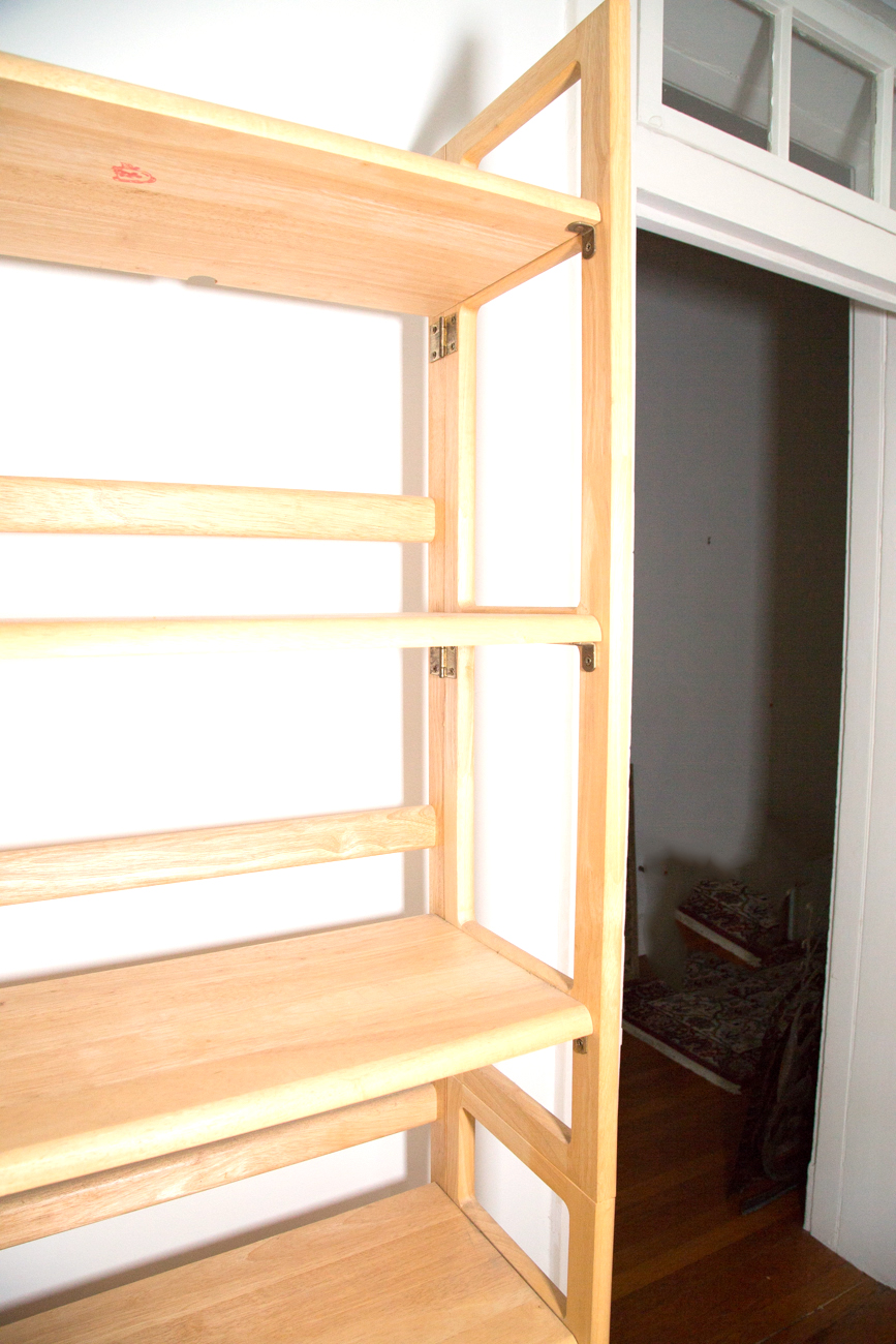 Collapsable Oak Bookcase