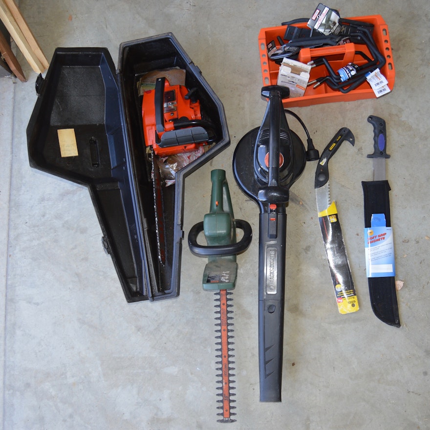 Homelite Chainsaw and Gardening Tools