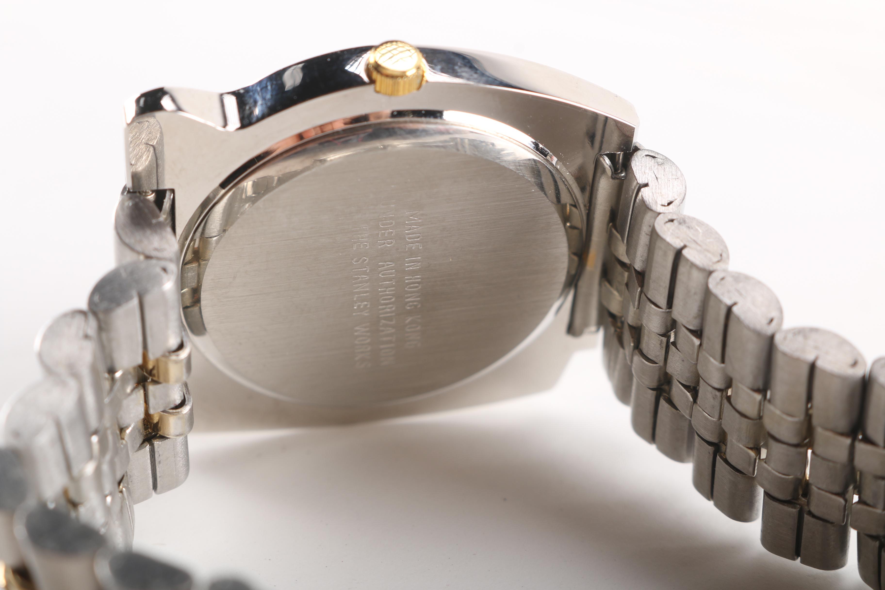 Stanley Powerlock Silver and Gold Tone  Watch