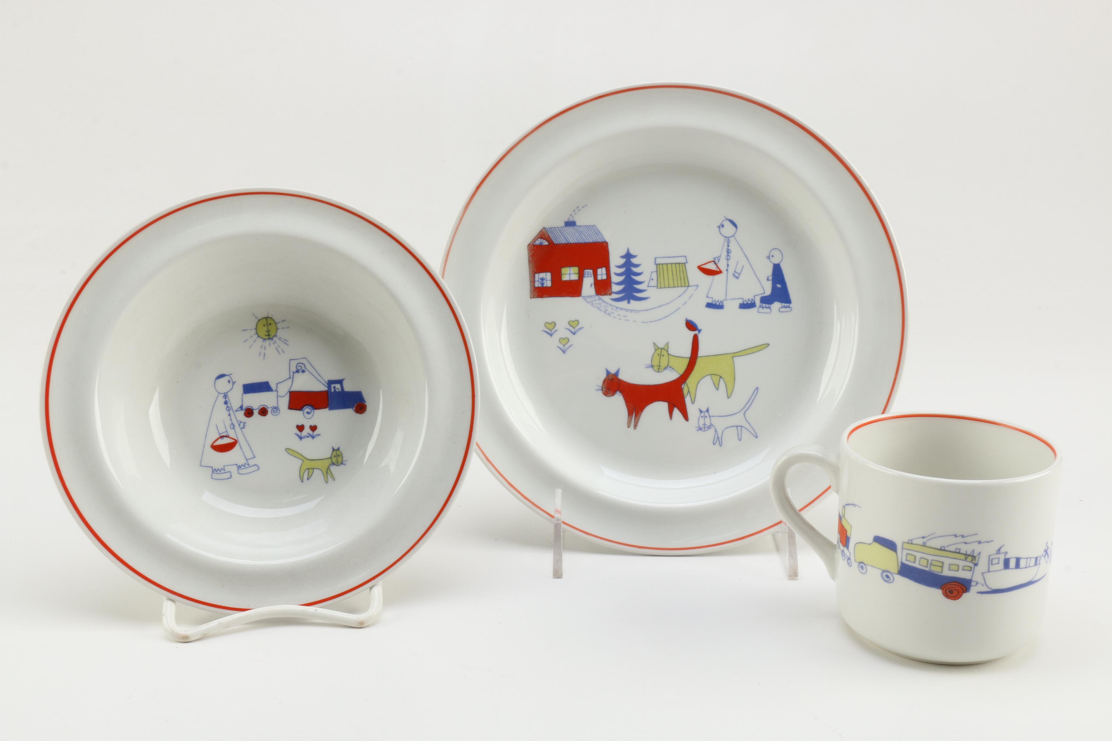 Arabia of Finland Children's Three Piece Place Setting