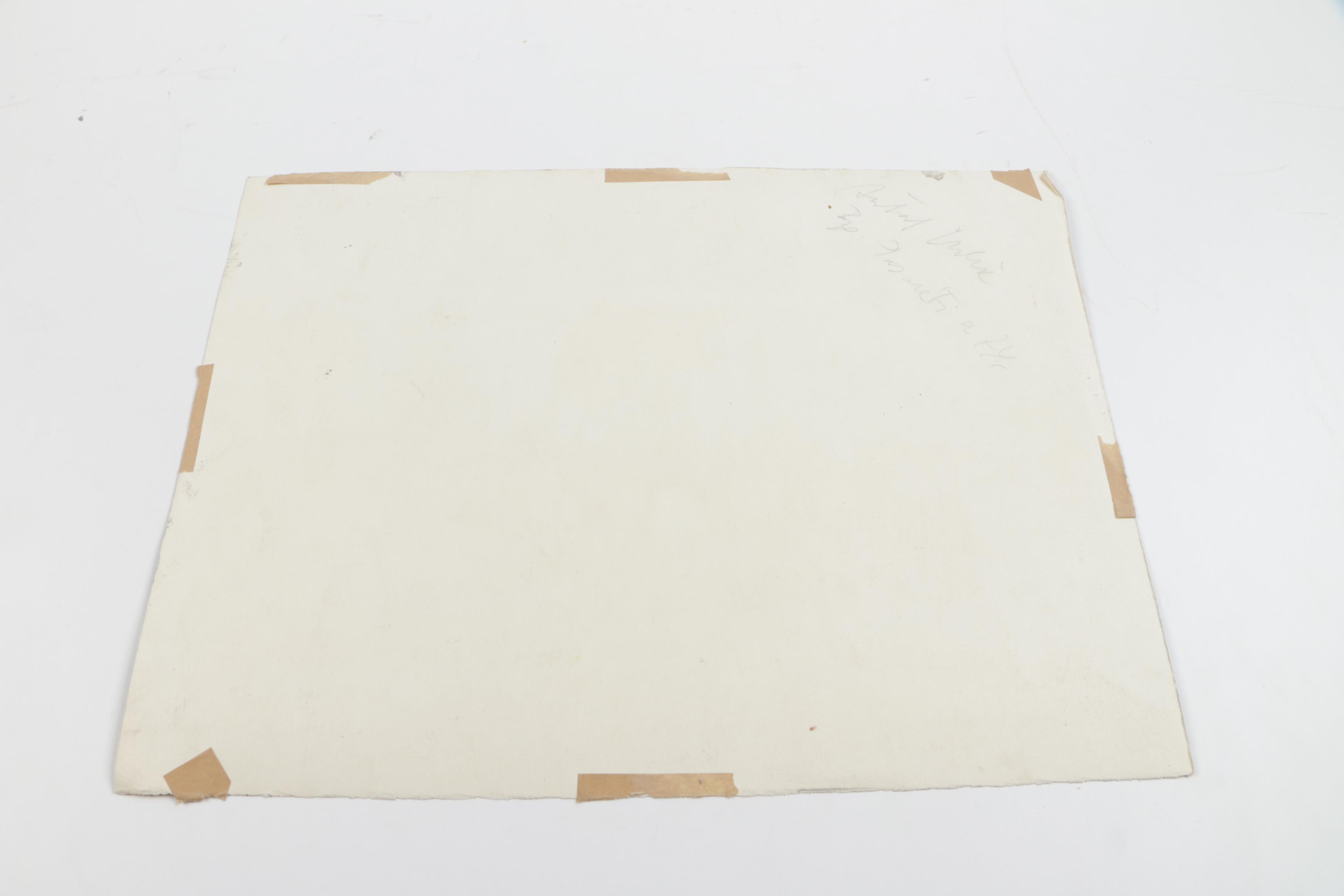 Collection of Watercolor Paintings And Lithograph Print