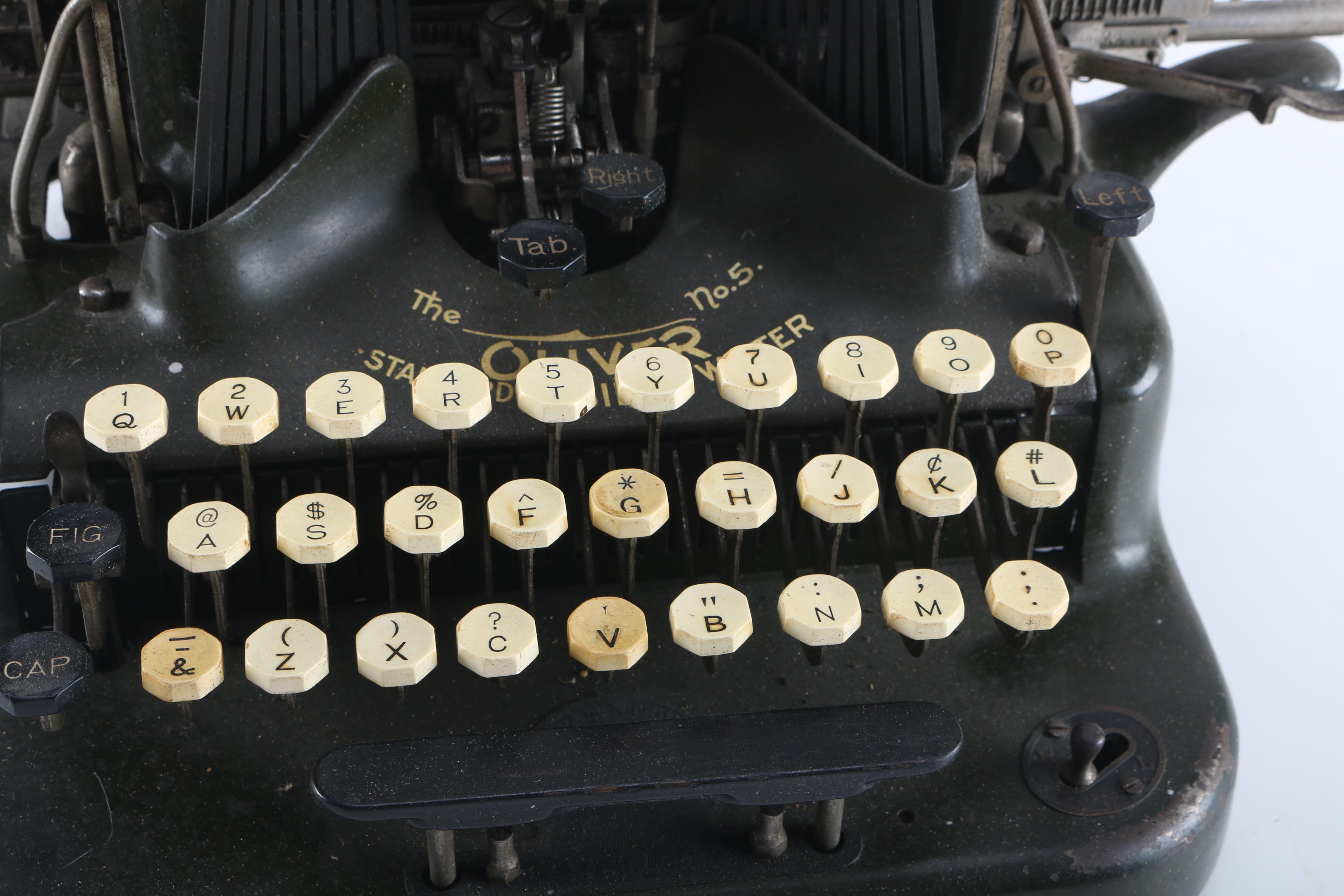 Circa 1913 No. 5 Oliver Typewriter