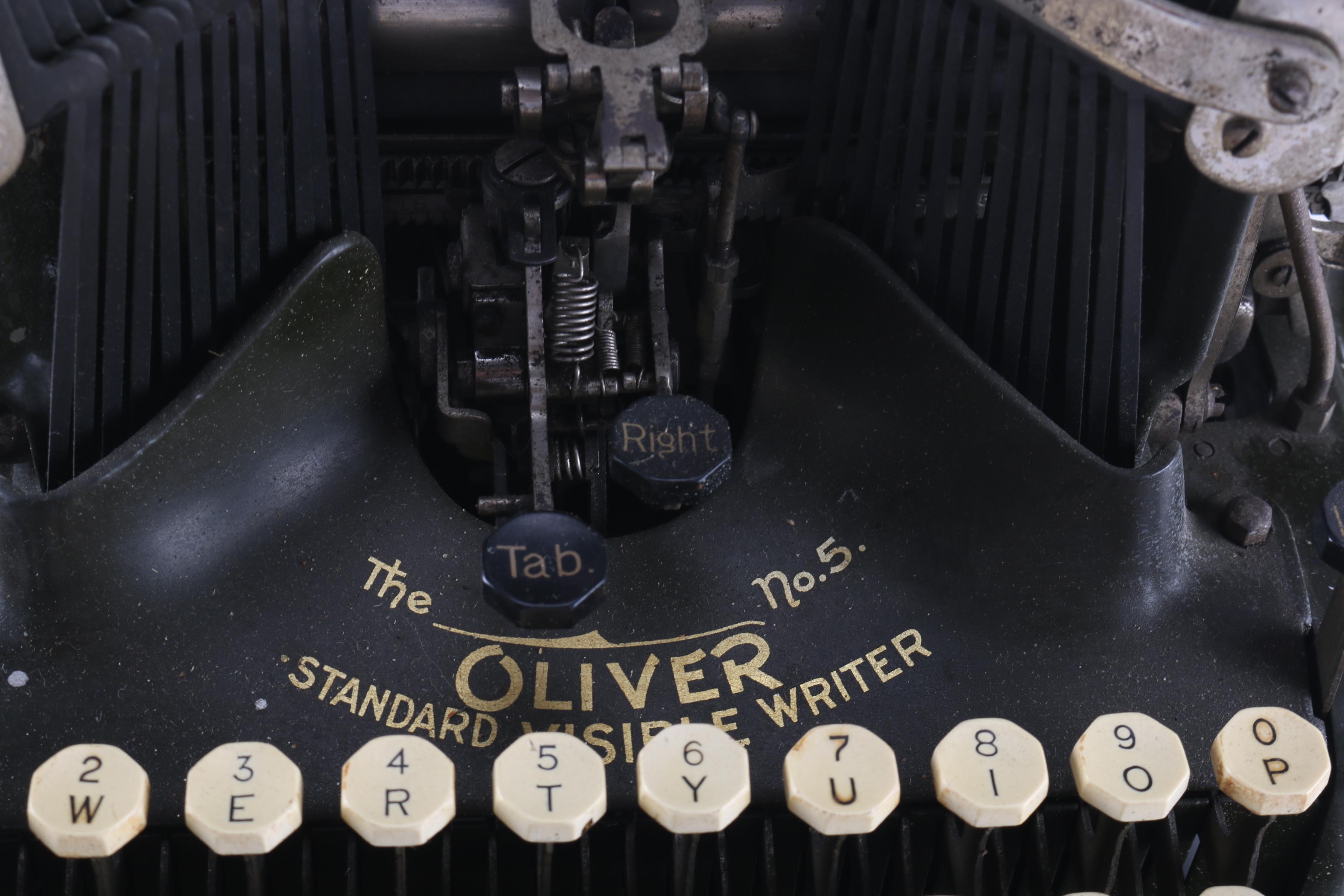 Circa 1913 No. 5 Oliver Typewriter