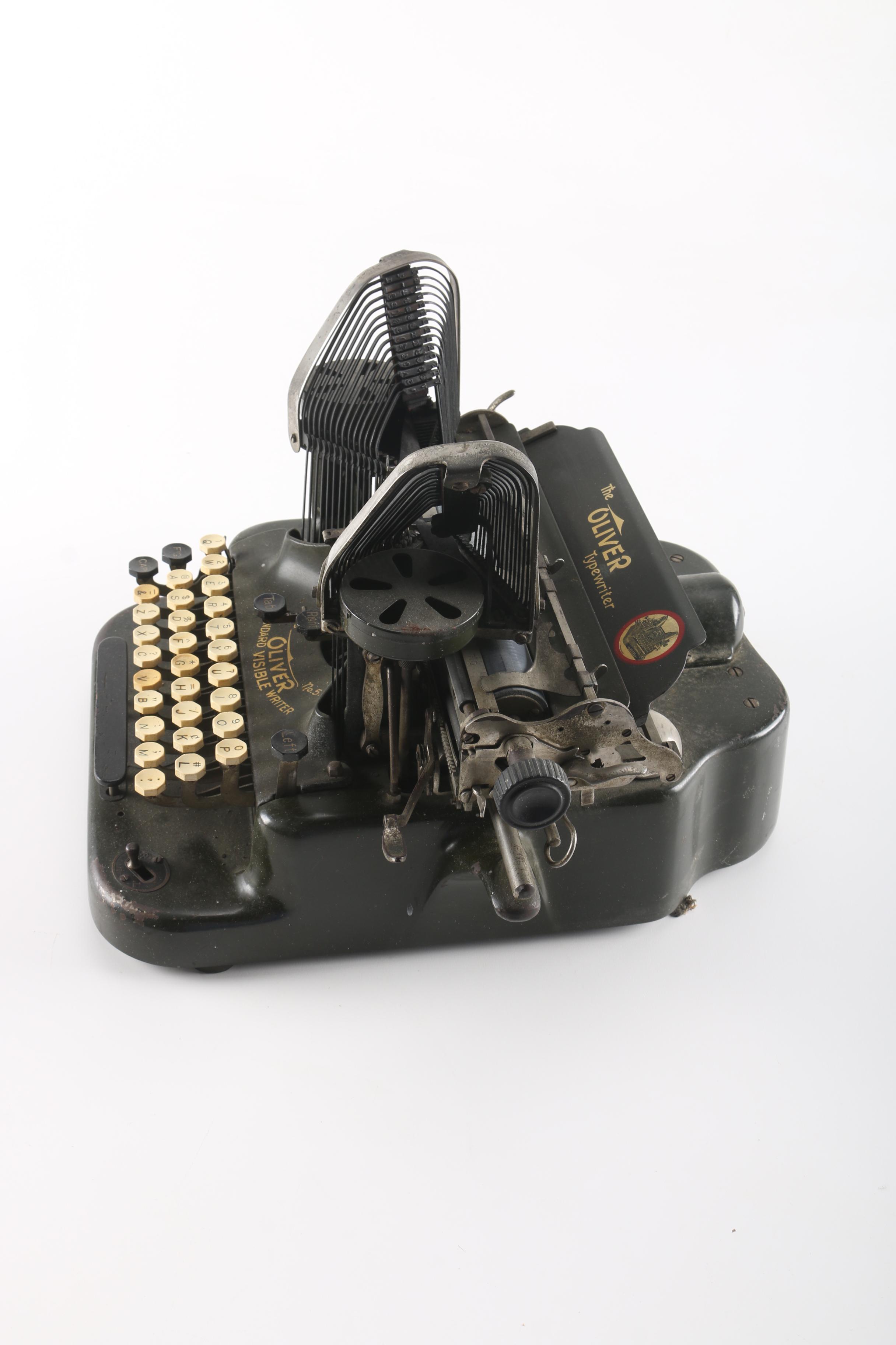 Circa 1913 No. 5 Oliver Typewriter