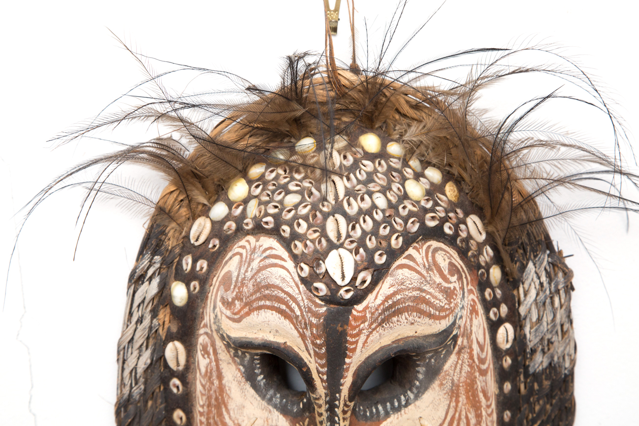 Three Hand Carved Wooden Tribal Masks