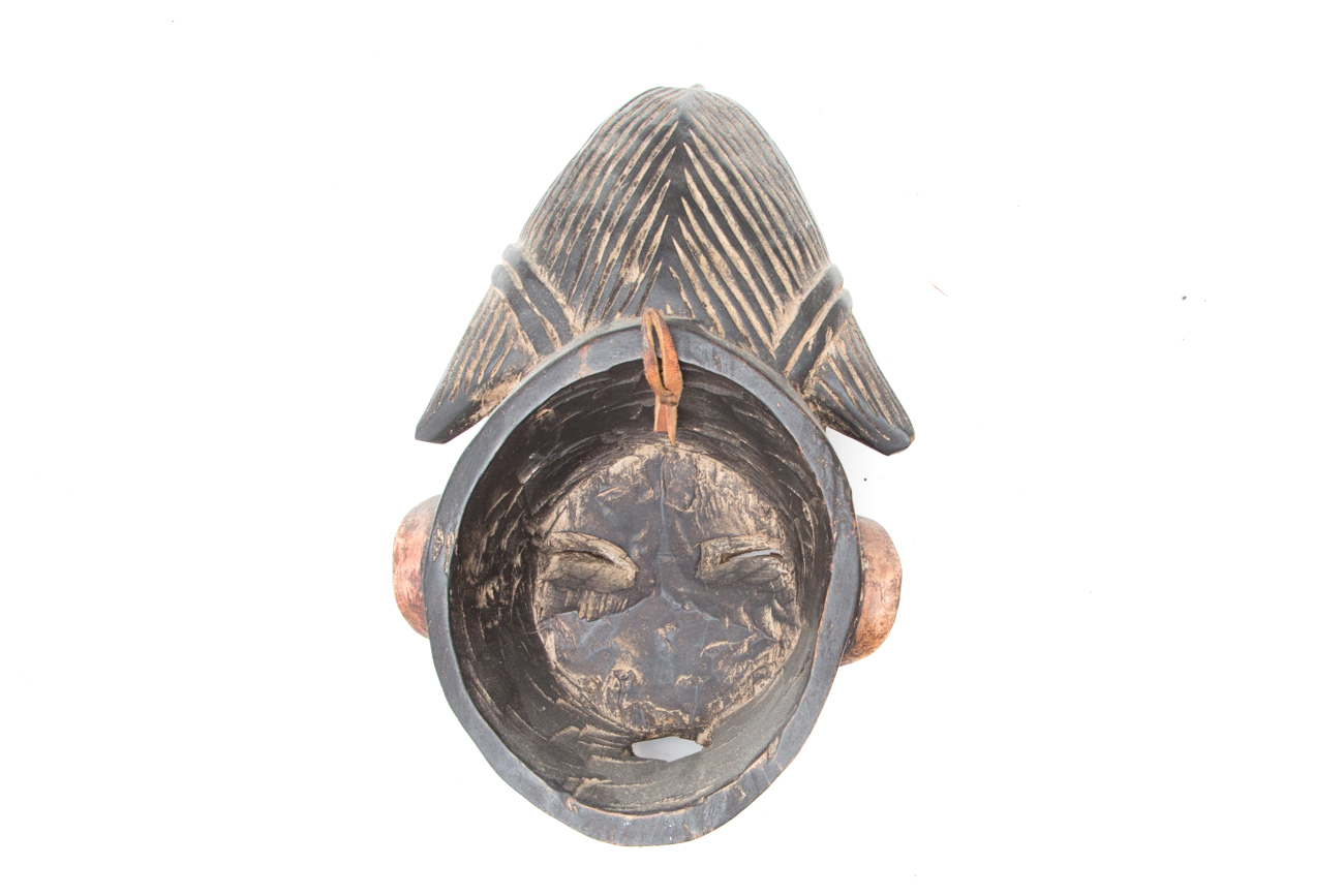 Three Hand Carved Wooden Tribal Masks