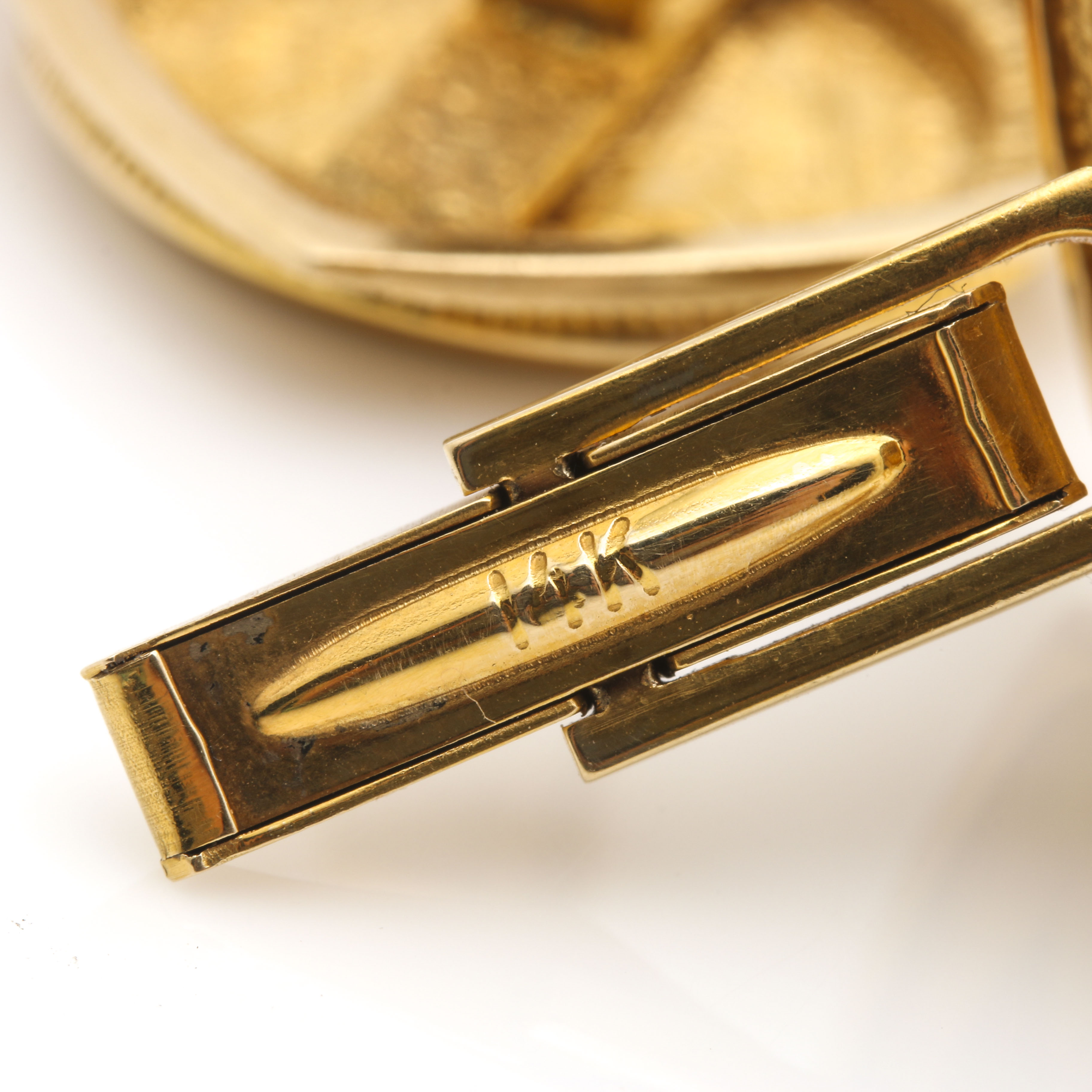 14K Yellow Gold Cufflinks with Two Mounted Austrian Ducat Gold Bullion Coins