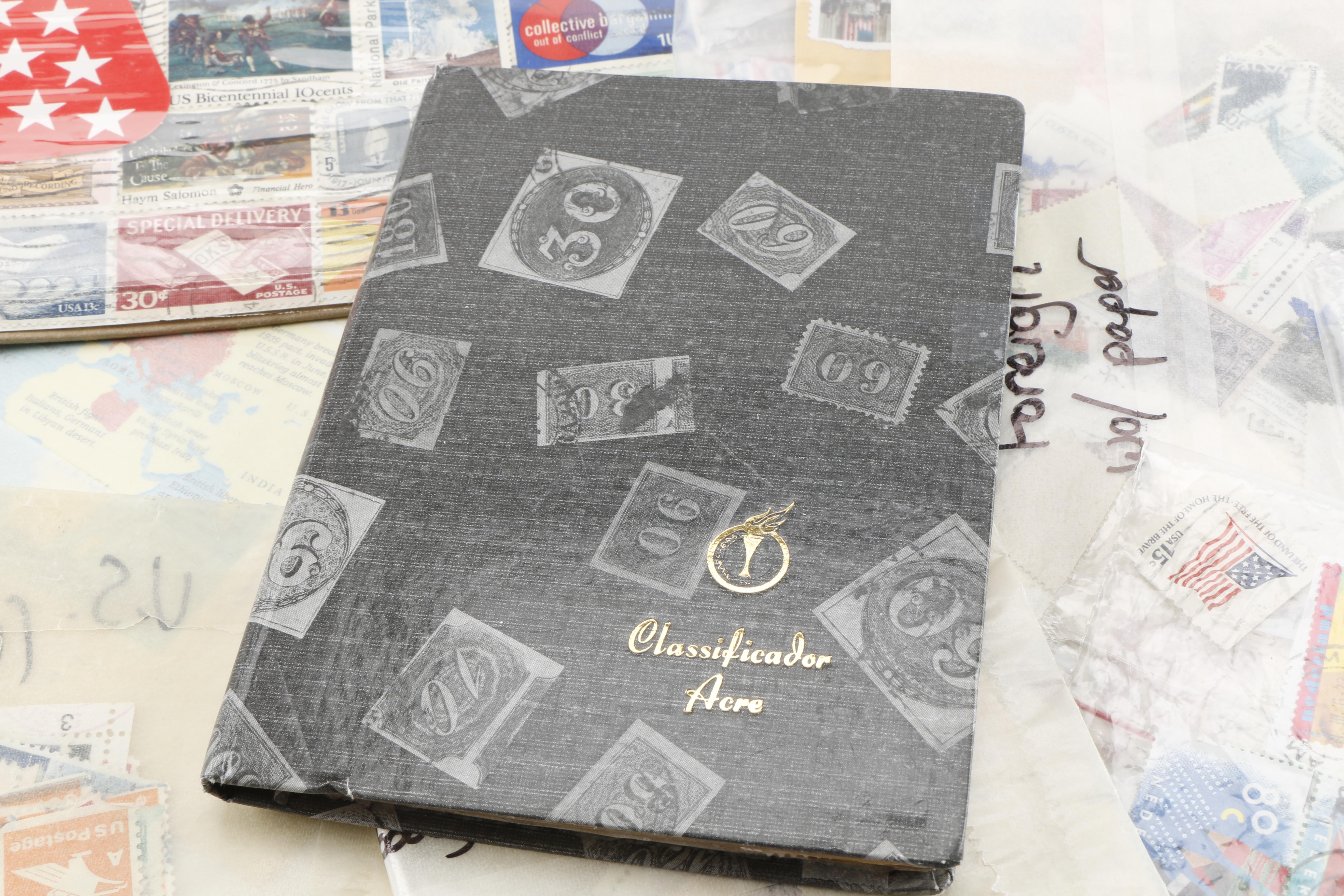 Large Assortment of Domestic and Foreign Stamps