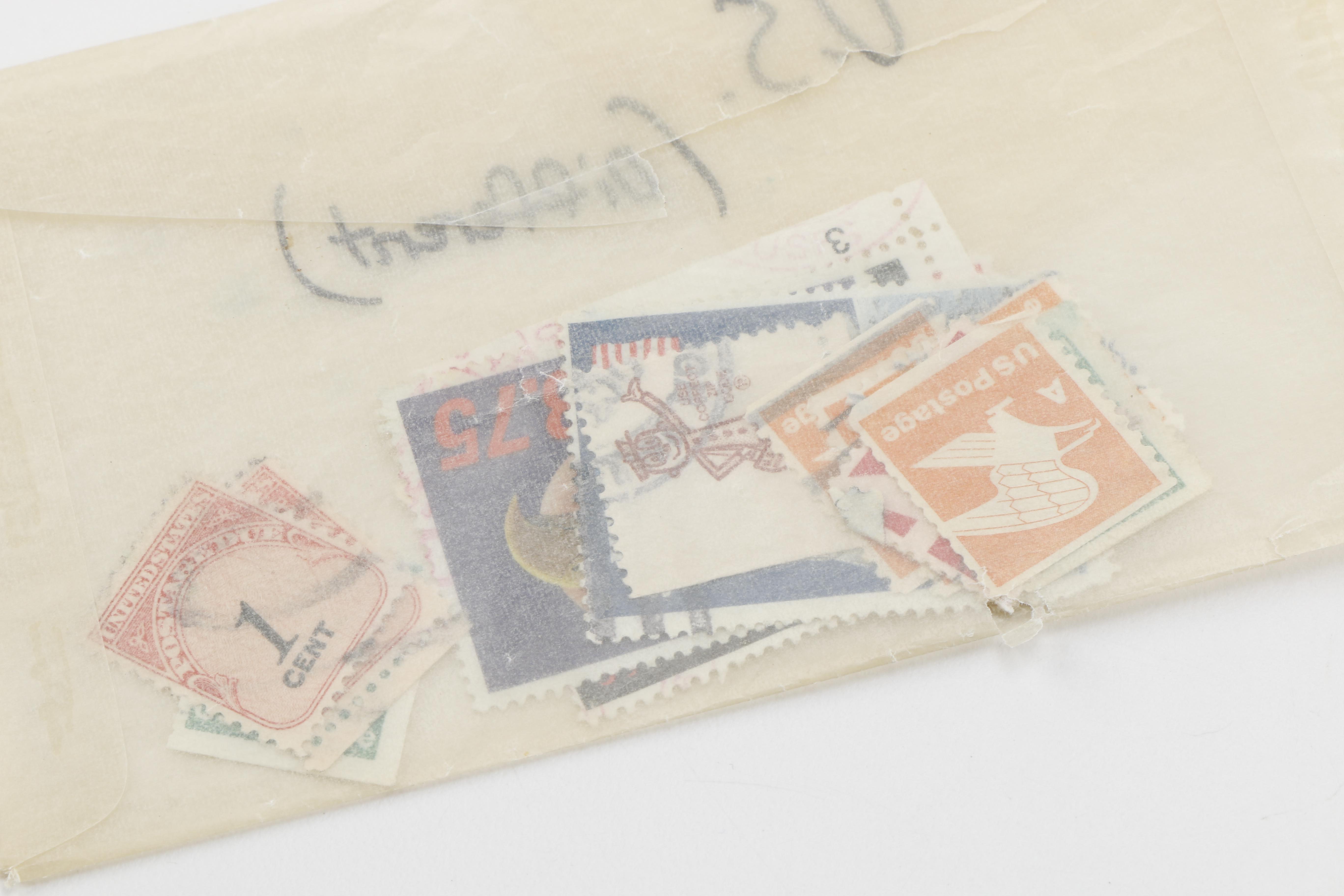 Large Assortment of Domestic and Foreign Stamps